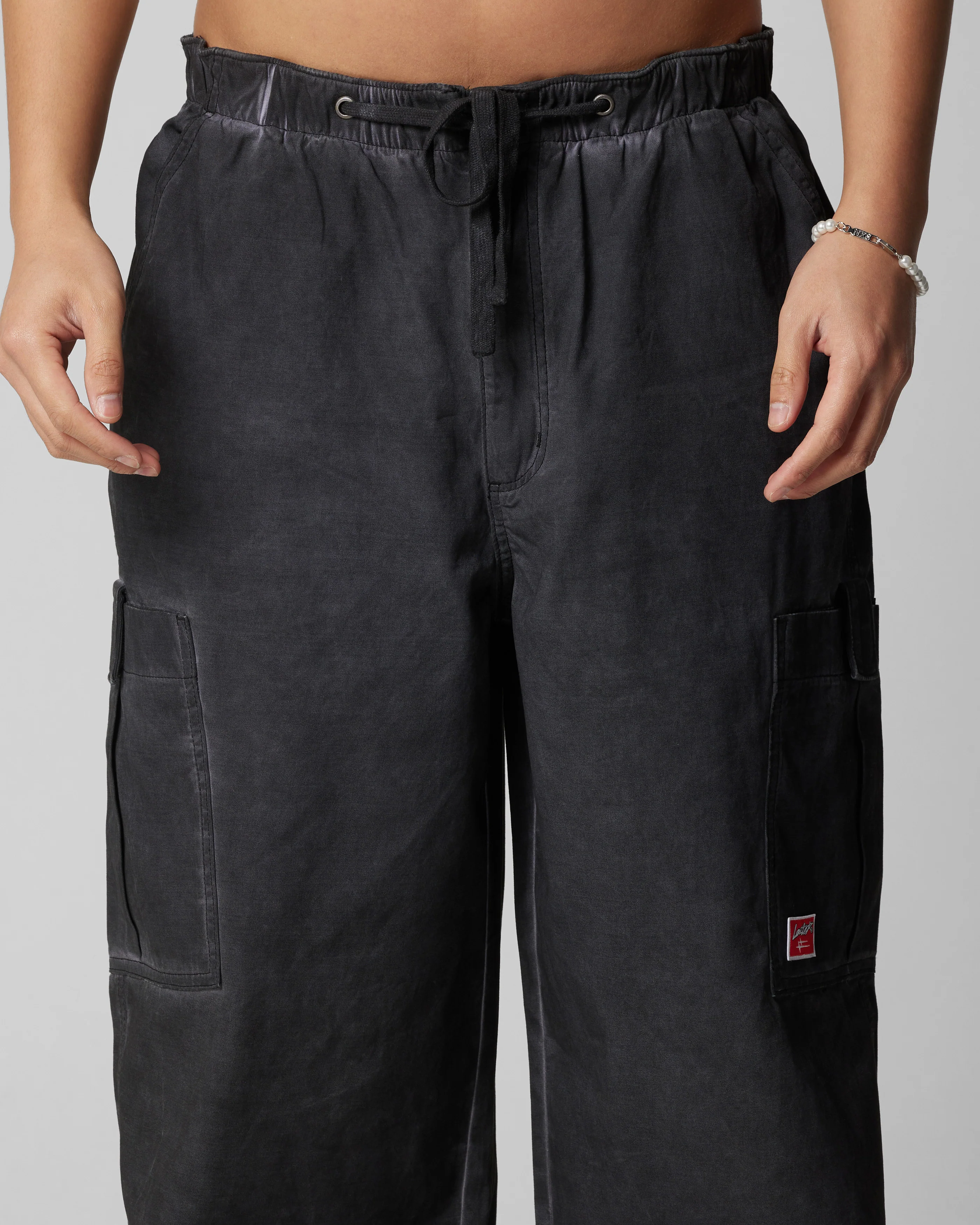Loiter Kraven Parachute Pants Washed Black - Image 7