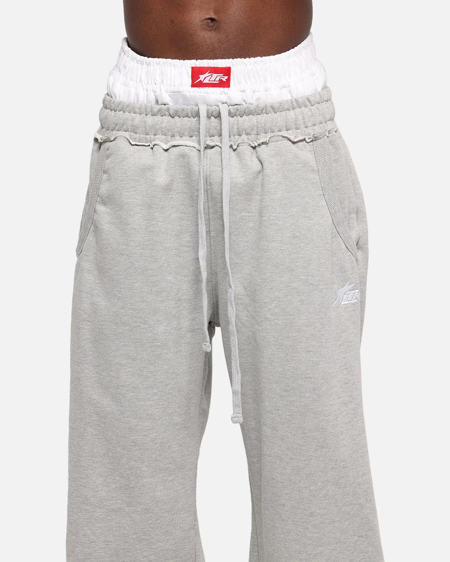 Loiter Layered Track Pants Grey - Image 7