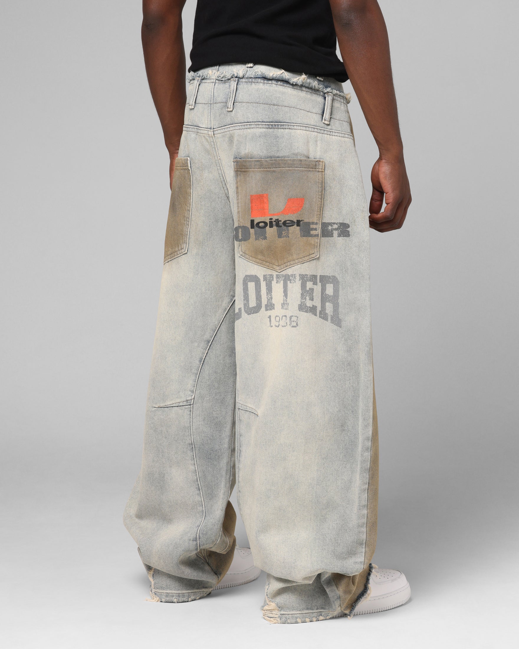Loiter Layered Western Jeans Blue Wash - Image 5
