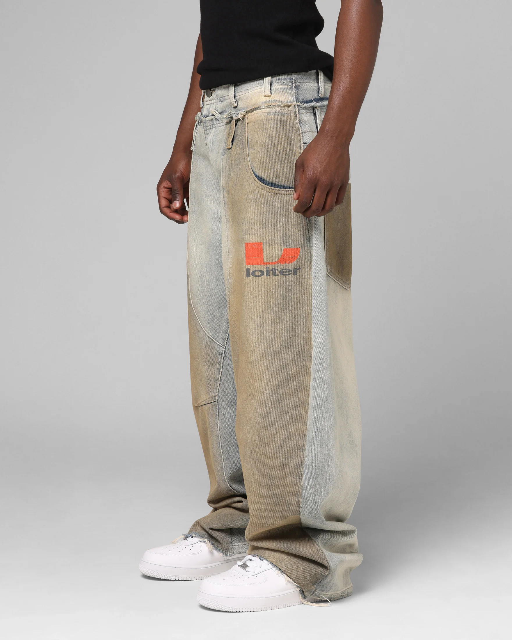 Loiter Layered Western Jeans Blue Wash - Image 6