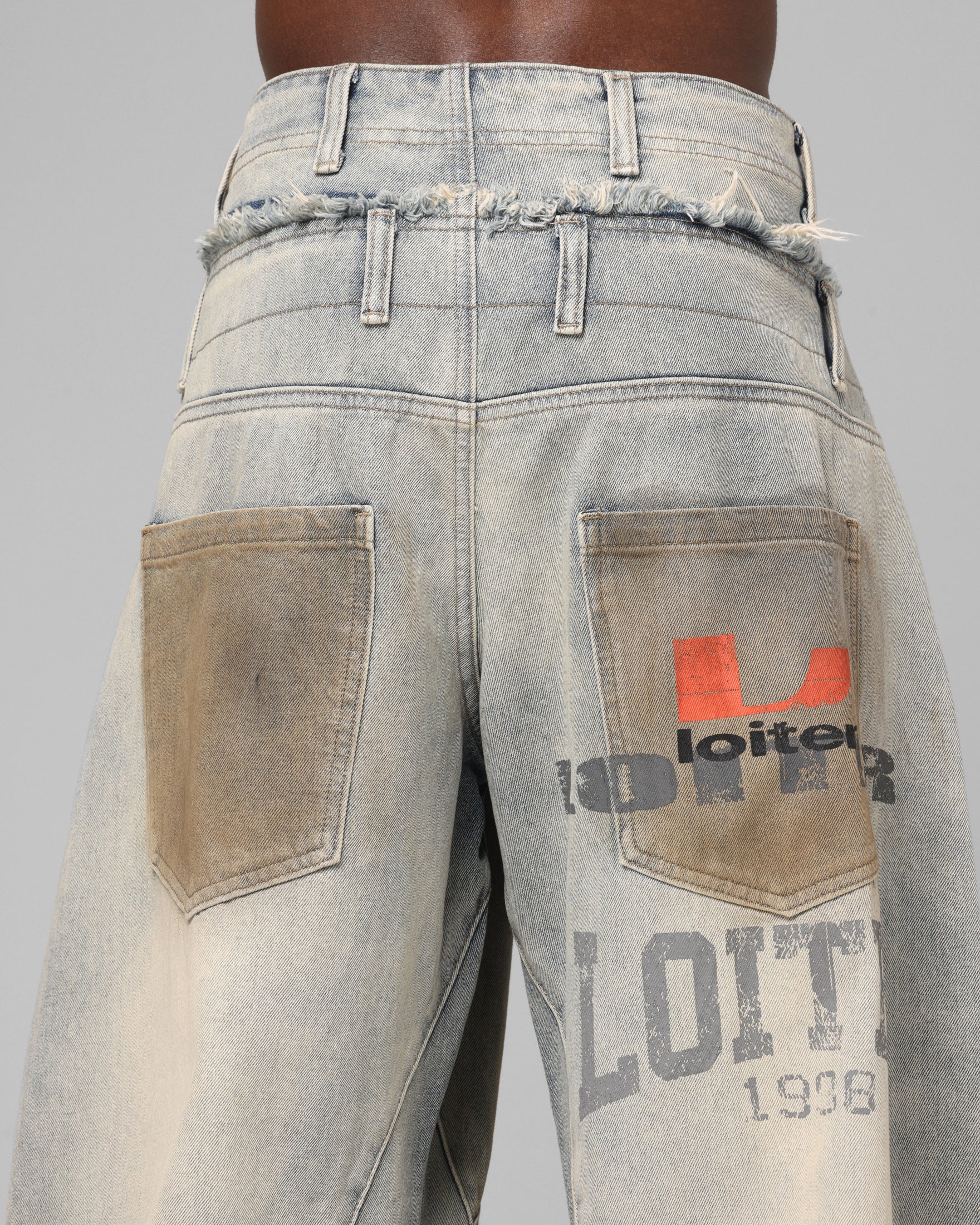 Loiter Layered Western Jeans Blue Wash - Image 8