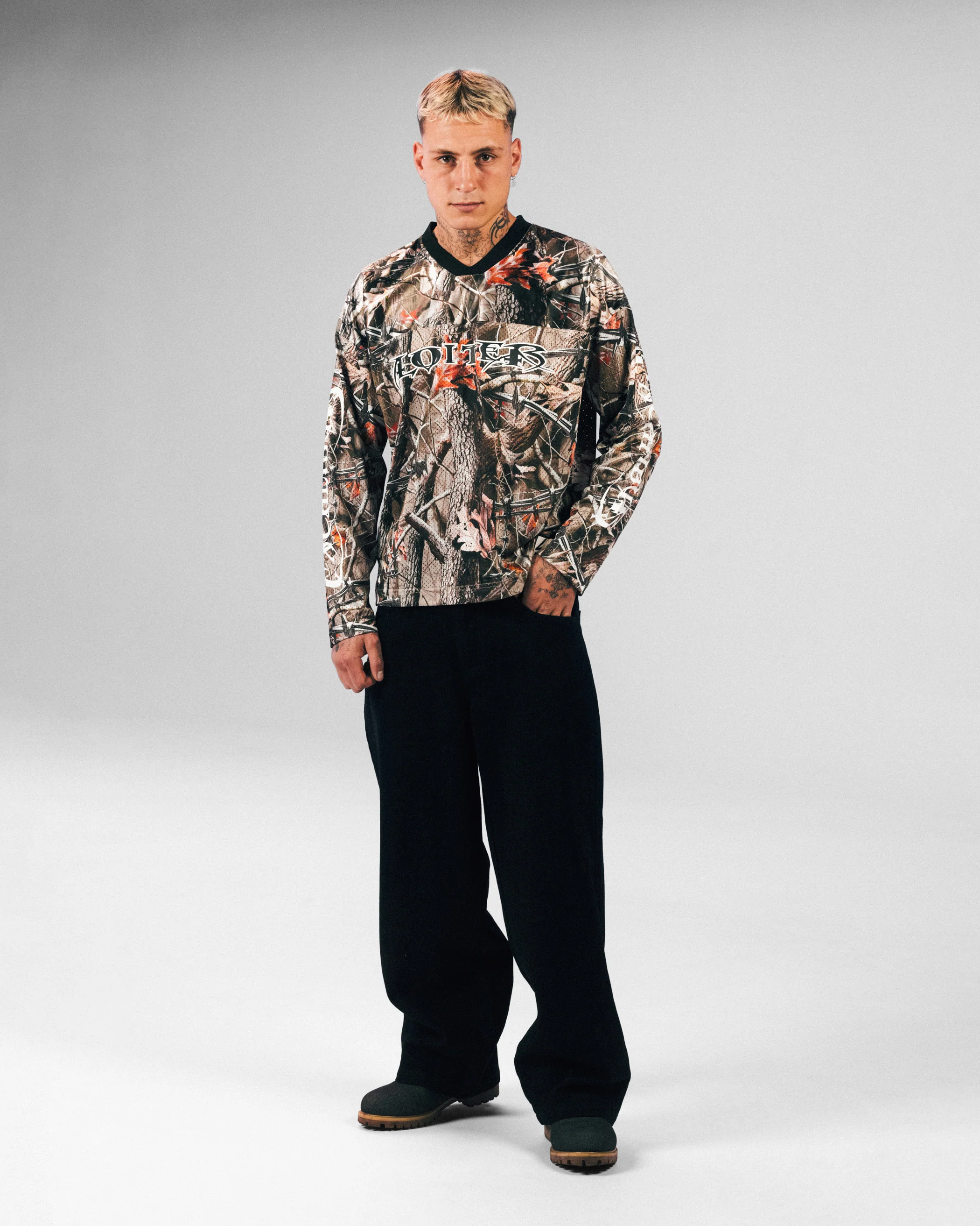 Loiter Long Sleeve Training Jersey Real Treet Camo - Image 5