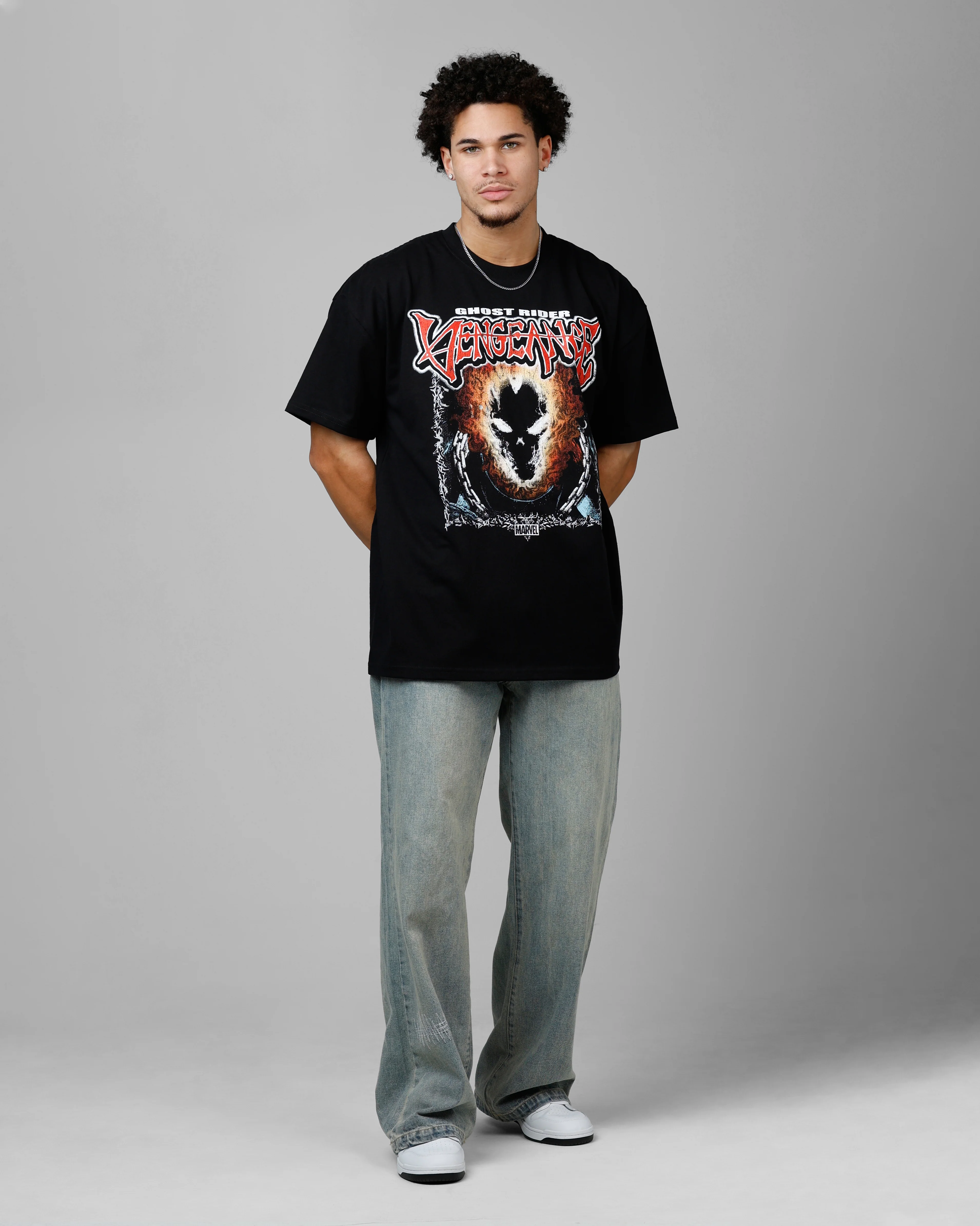 Marvel Ghost Rider Heavyweight T-Shirt Black - Image 5