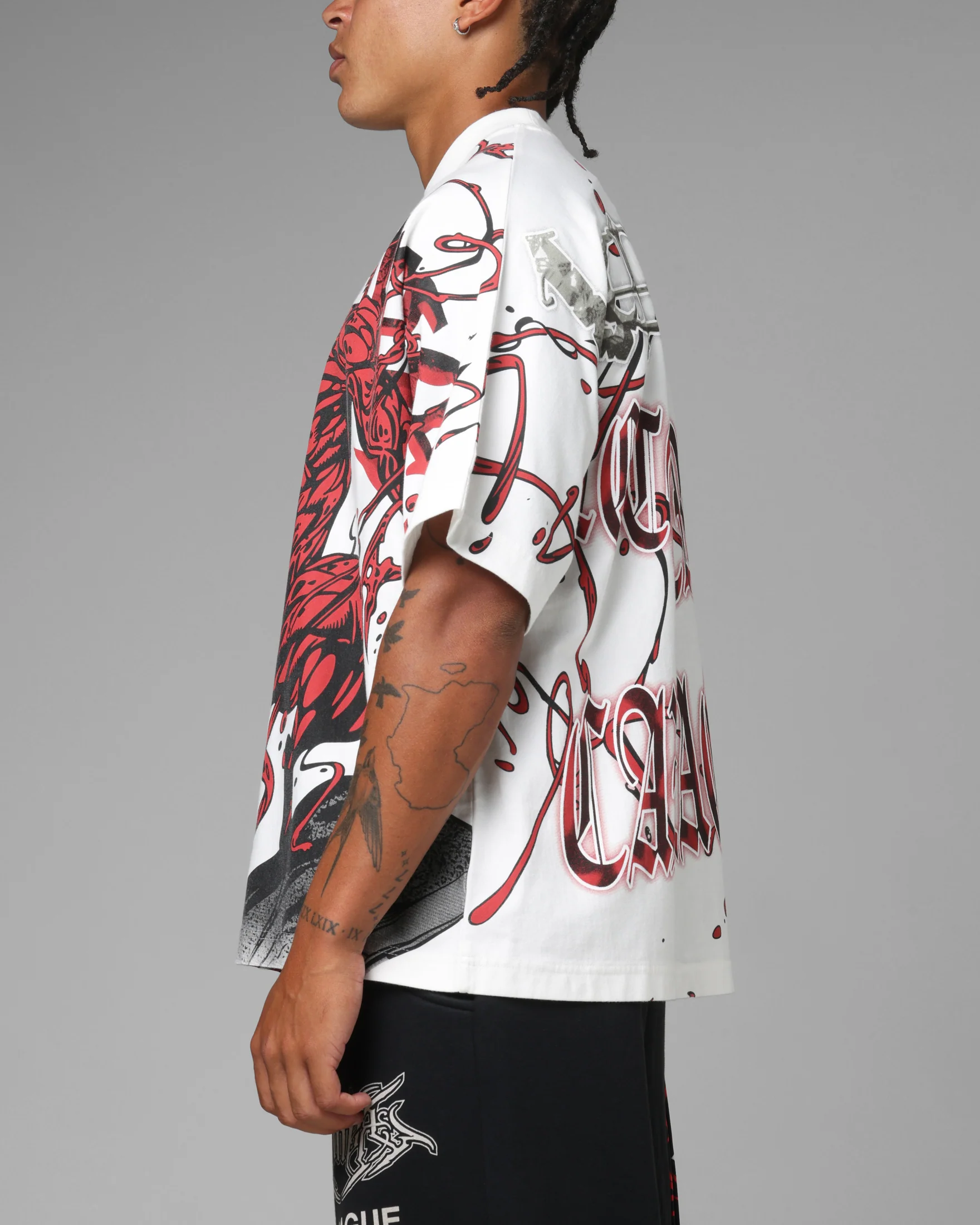 Loiter Marvel Spider-Man Carnage Boxy T-Shirt Off White - Image 6