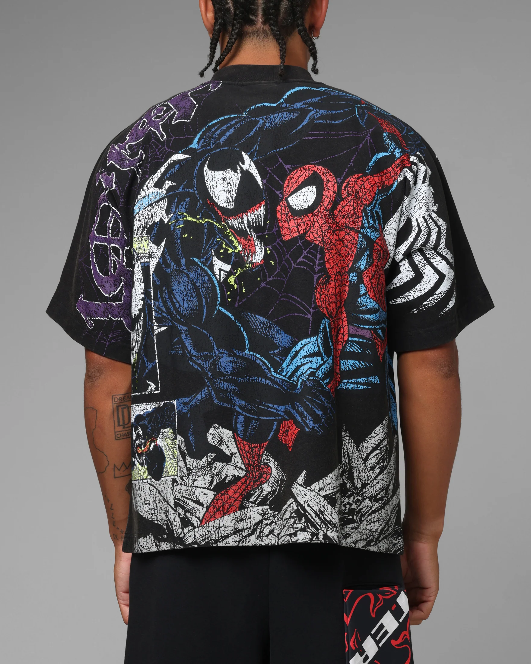 Loiter Marvel Venom Boxy T-Shirt Black - Image 2