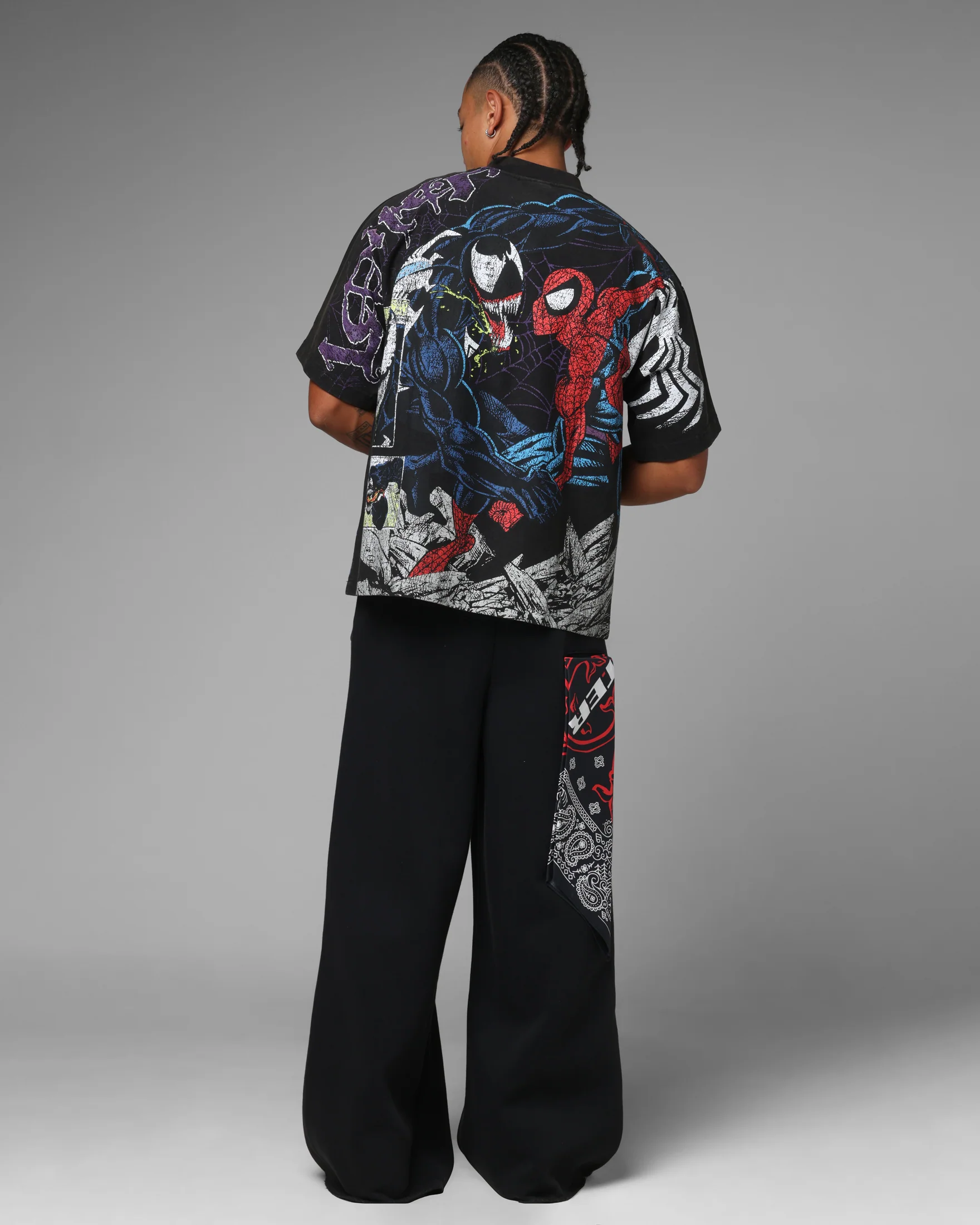 Loiter Marvel Venom Boxy T-Shirt Black - Image 4