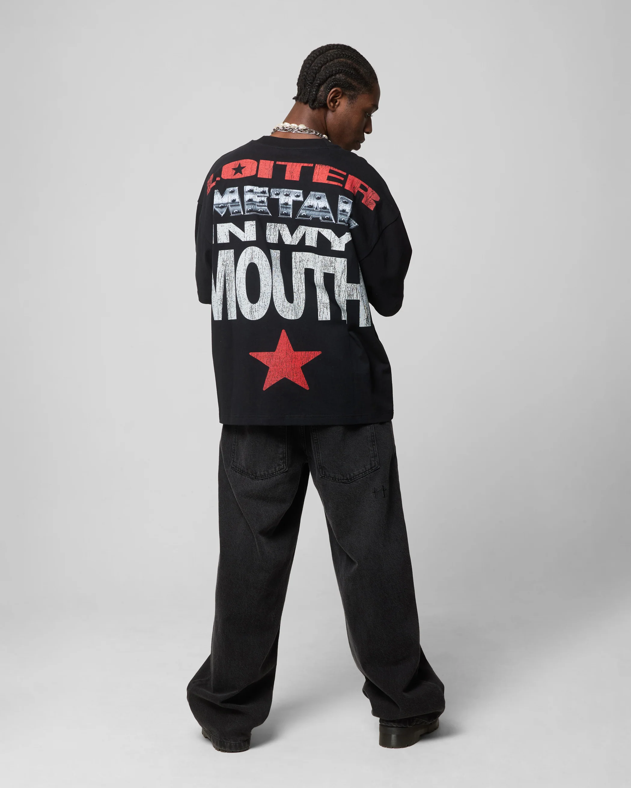 Metal Mouth T-Shirt Vintage Black - Image 4