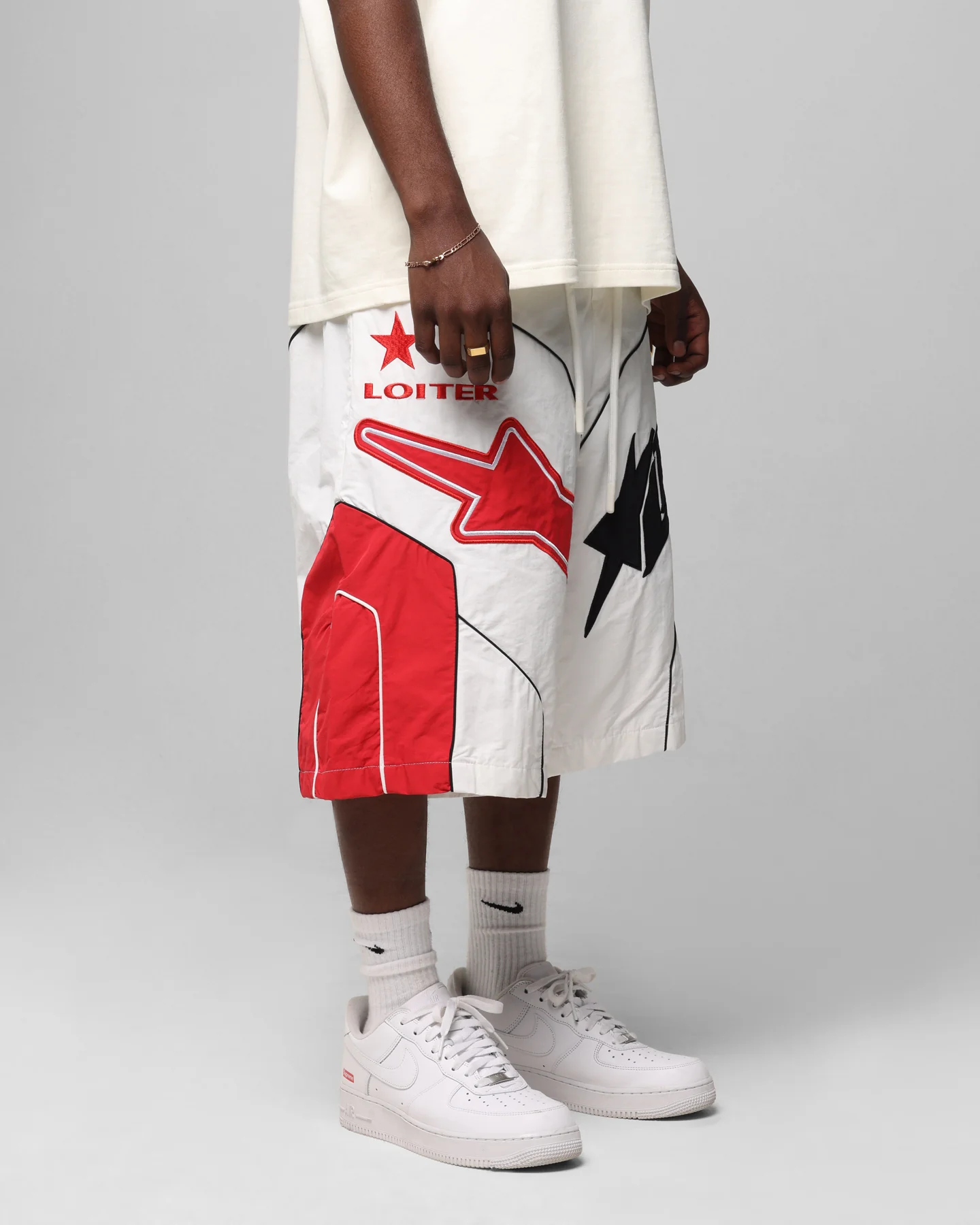 Loiter Motocross Shorts White - Image 5