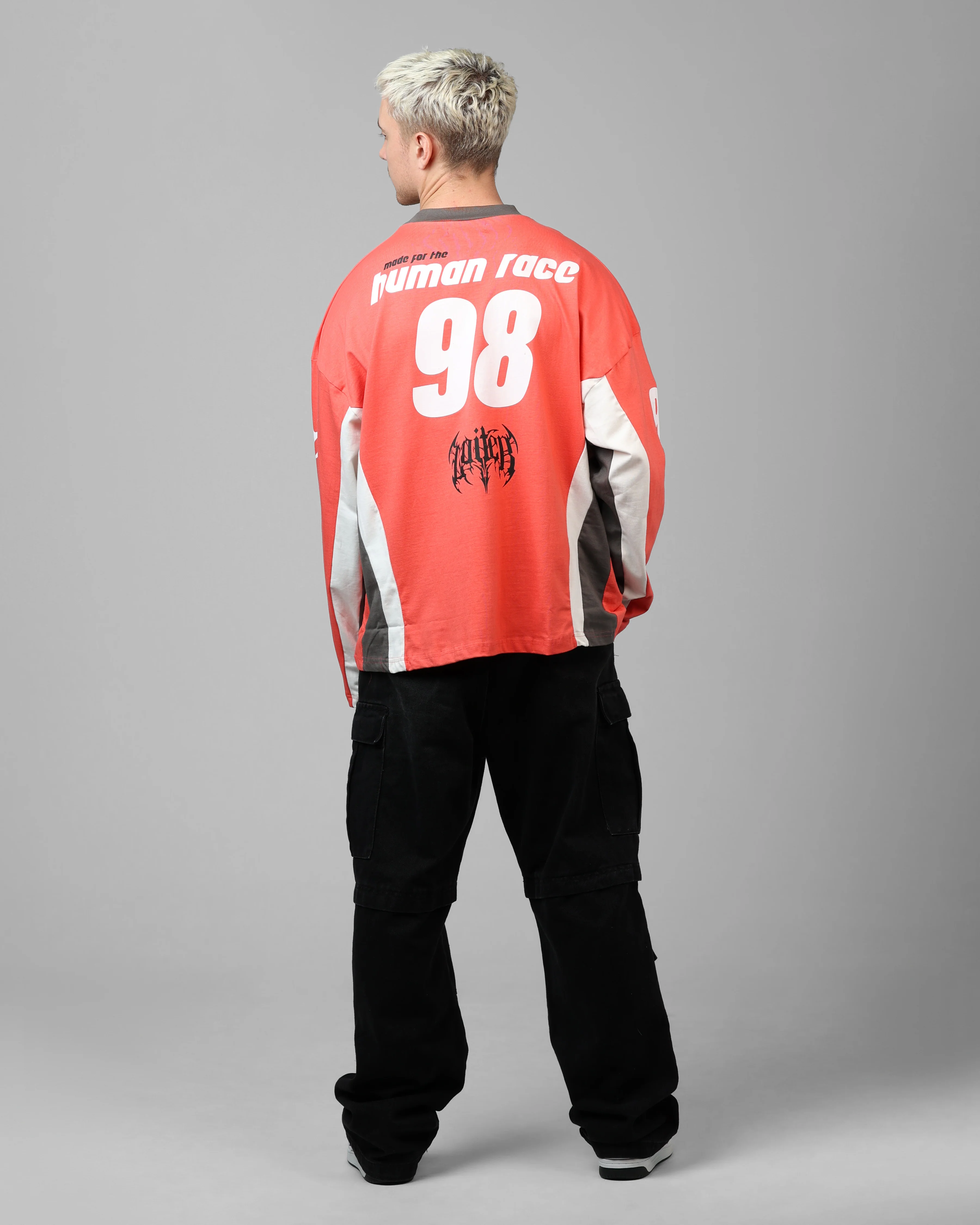 Night Crawler Long Sleeve T-Shirt Red/Black - Image 6