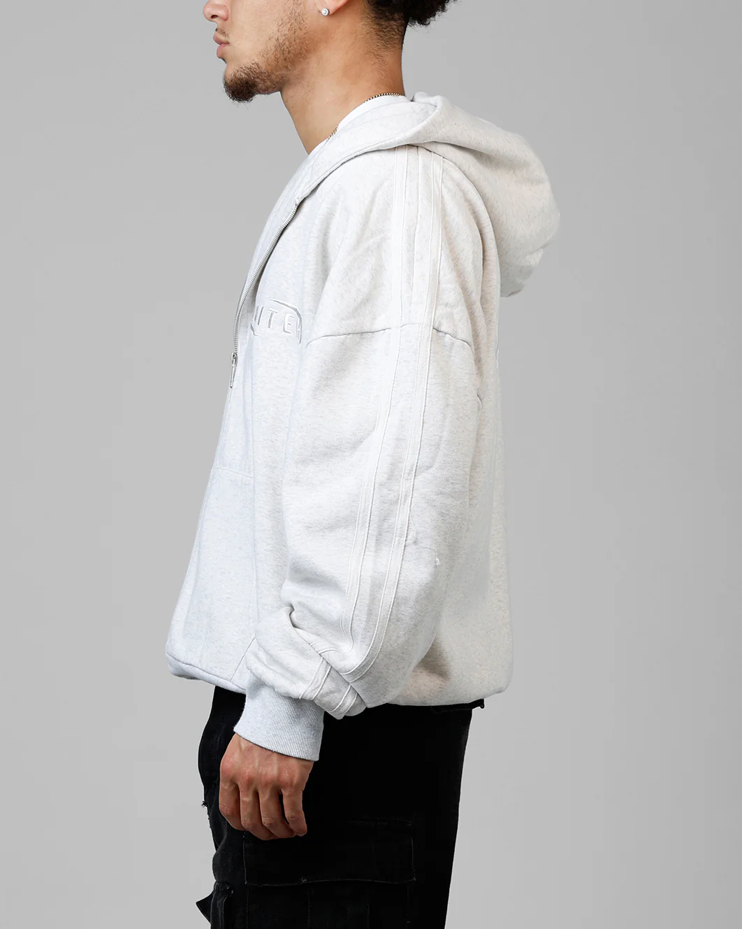 Night Vision Hoodie Grey Marle - Image 5