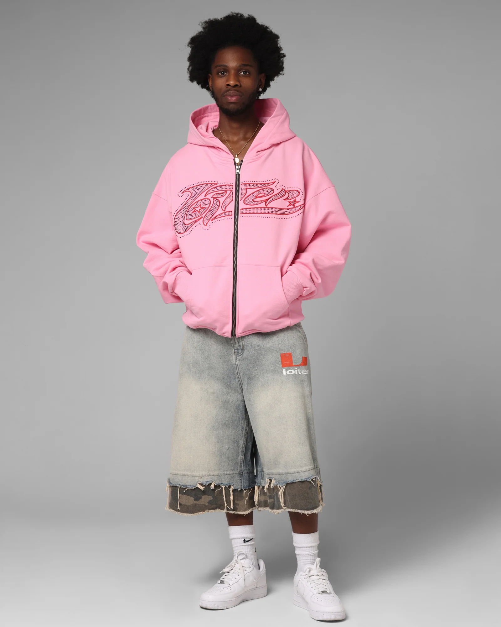 Loiter Oil Rig Denim Jorts Blue Wash - Image 2
