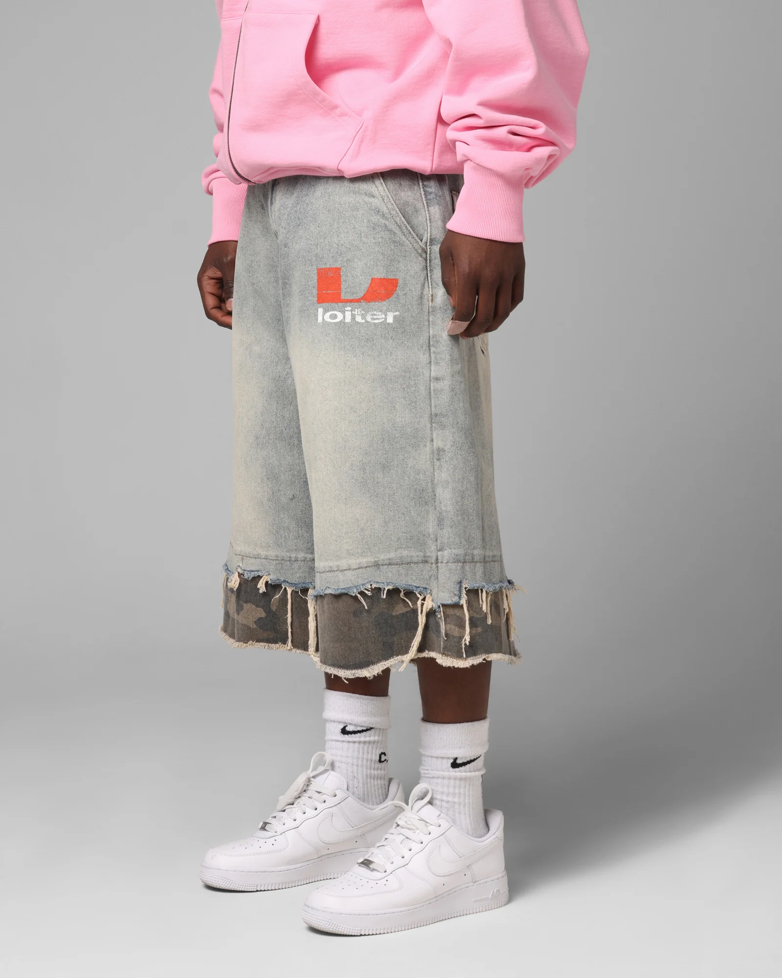 Loiter Oil Rig Denim Jorts Blue Wash - Image 5