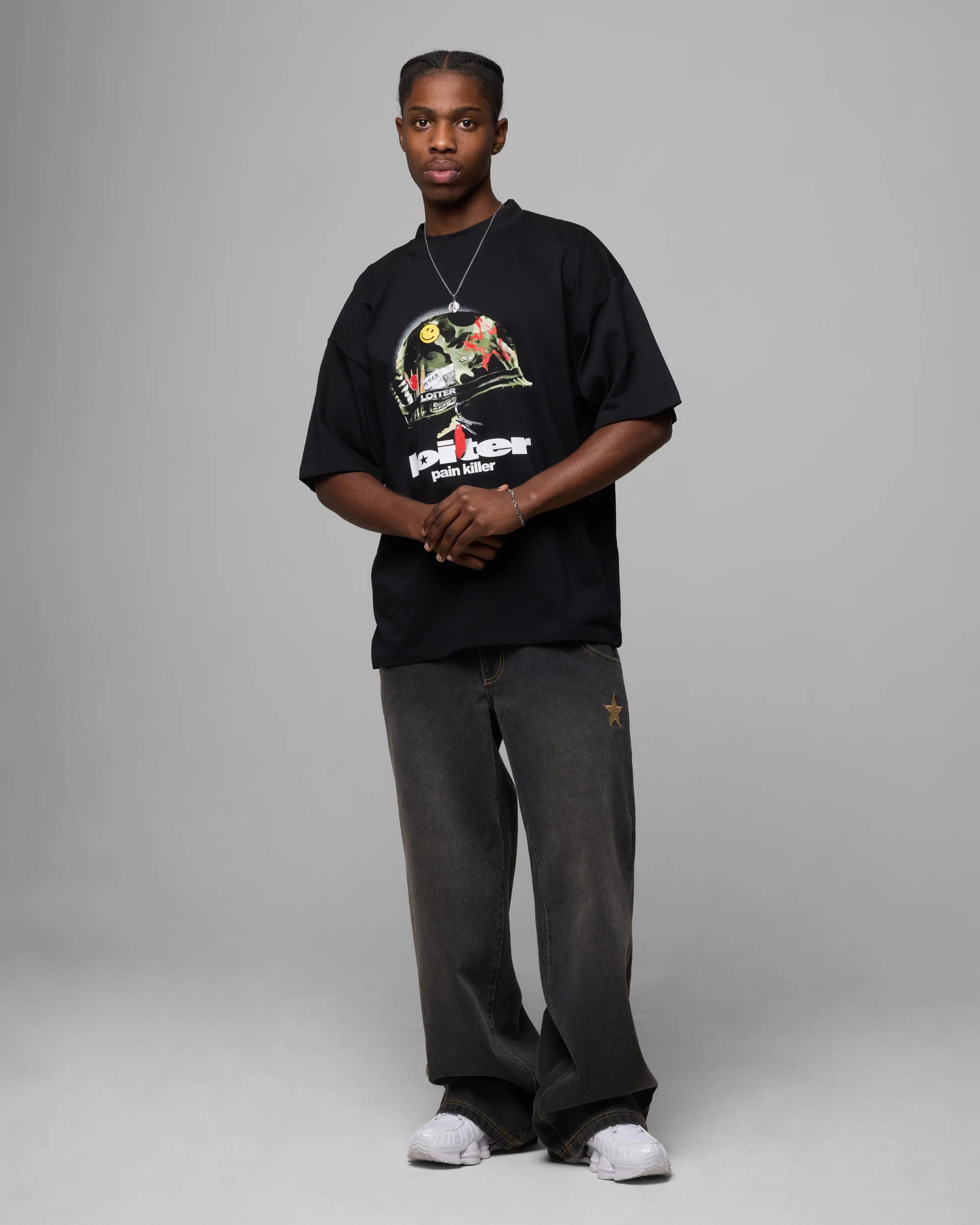 Pain Killer T-Shirt Black - Image 2