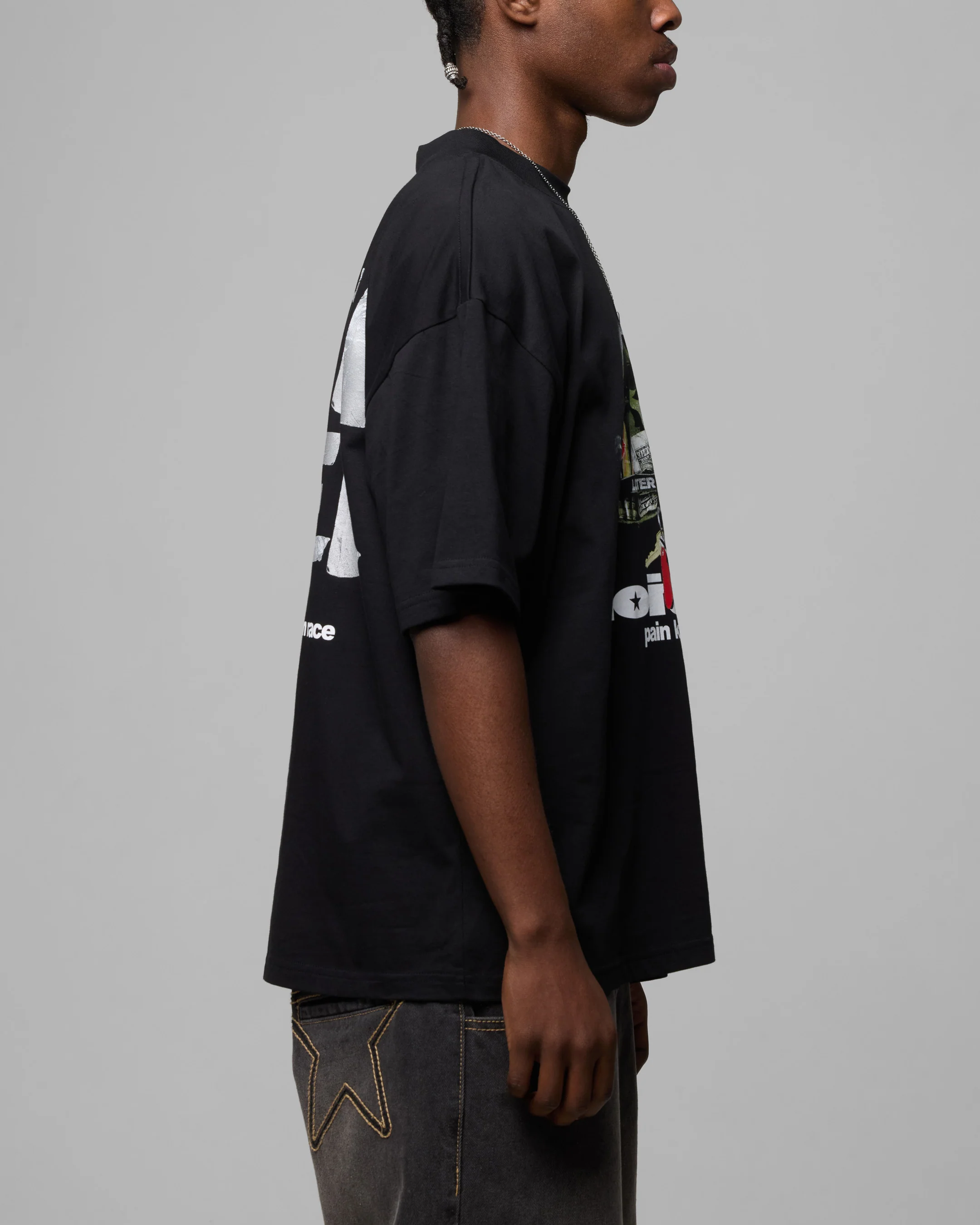 Pain Killer T-Shirt Black - Image 4