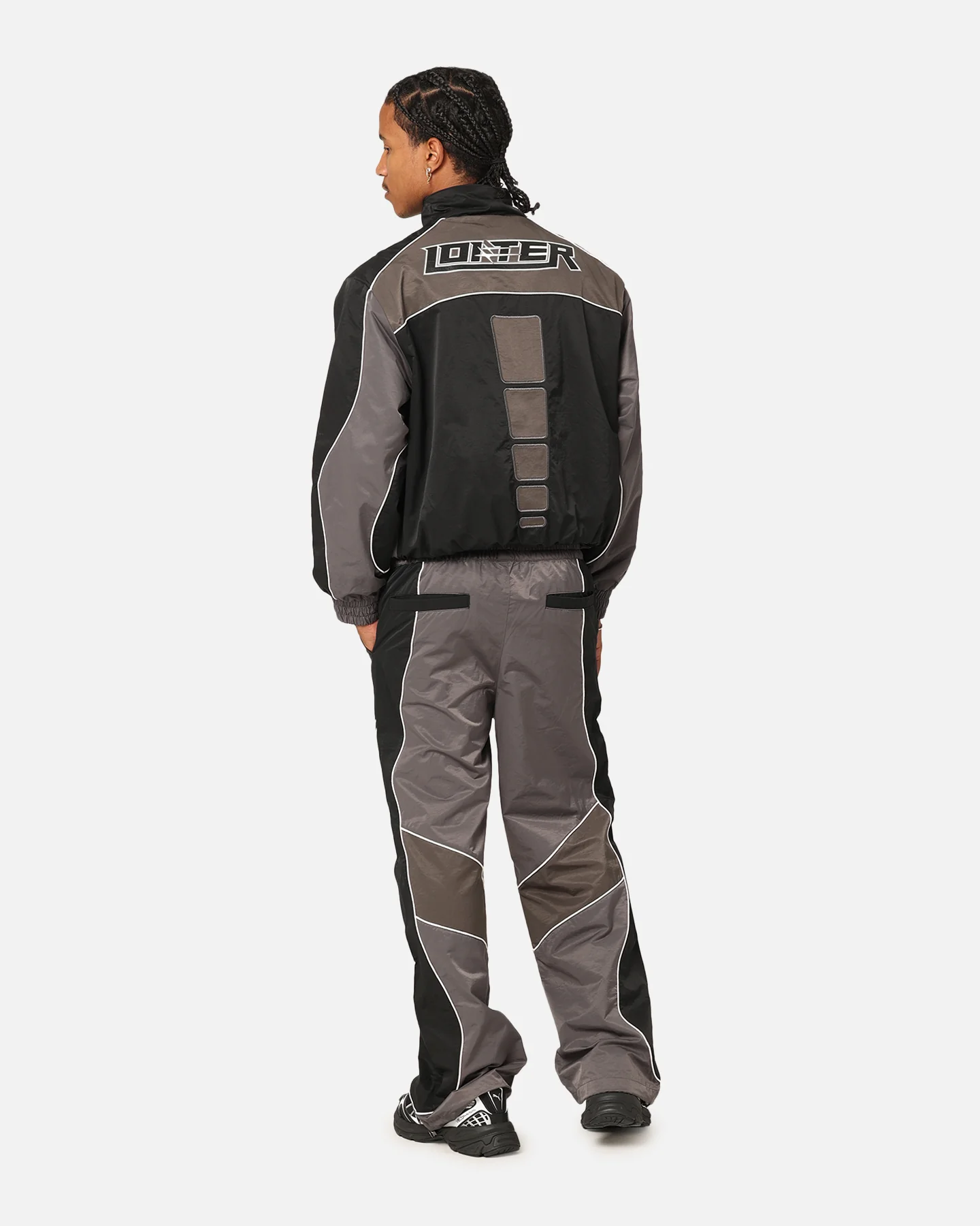 Paradise Track Jacket Black/Grey - Image 6
