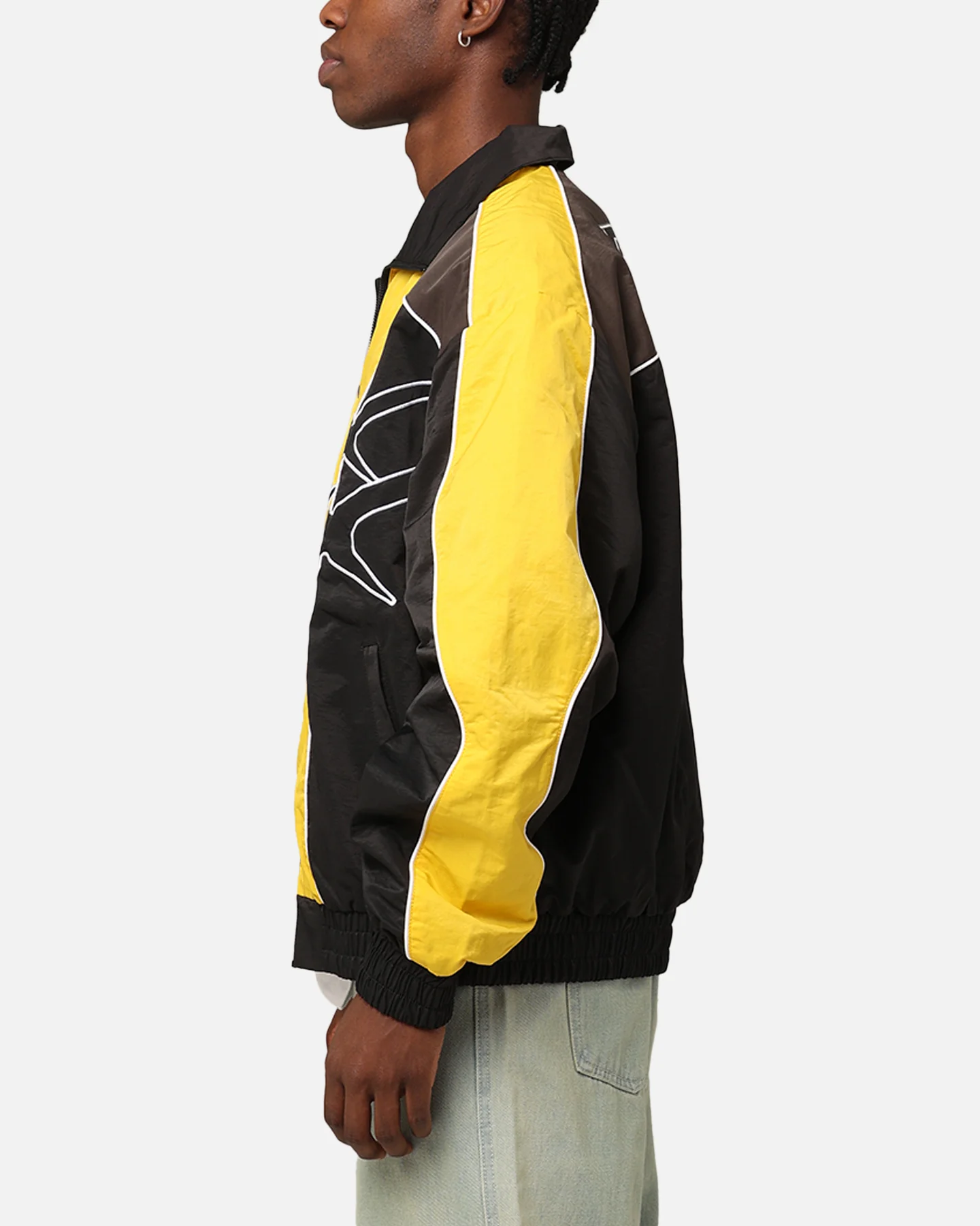 Paradise Track Jacket Black/Yellow - Image 6