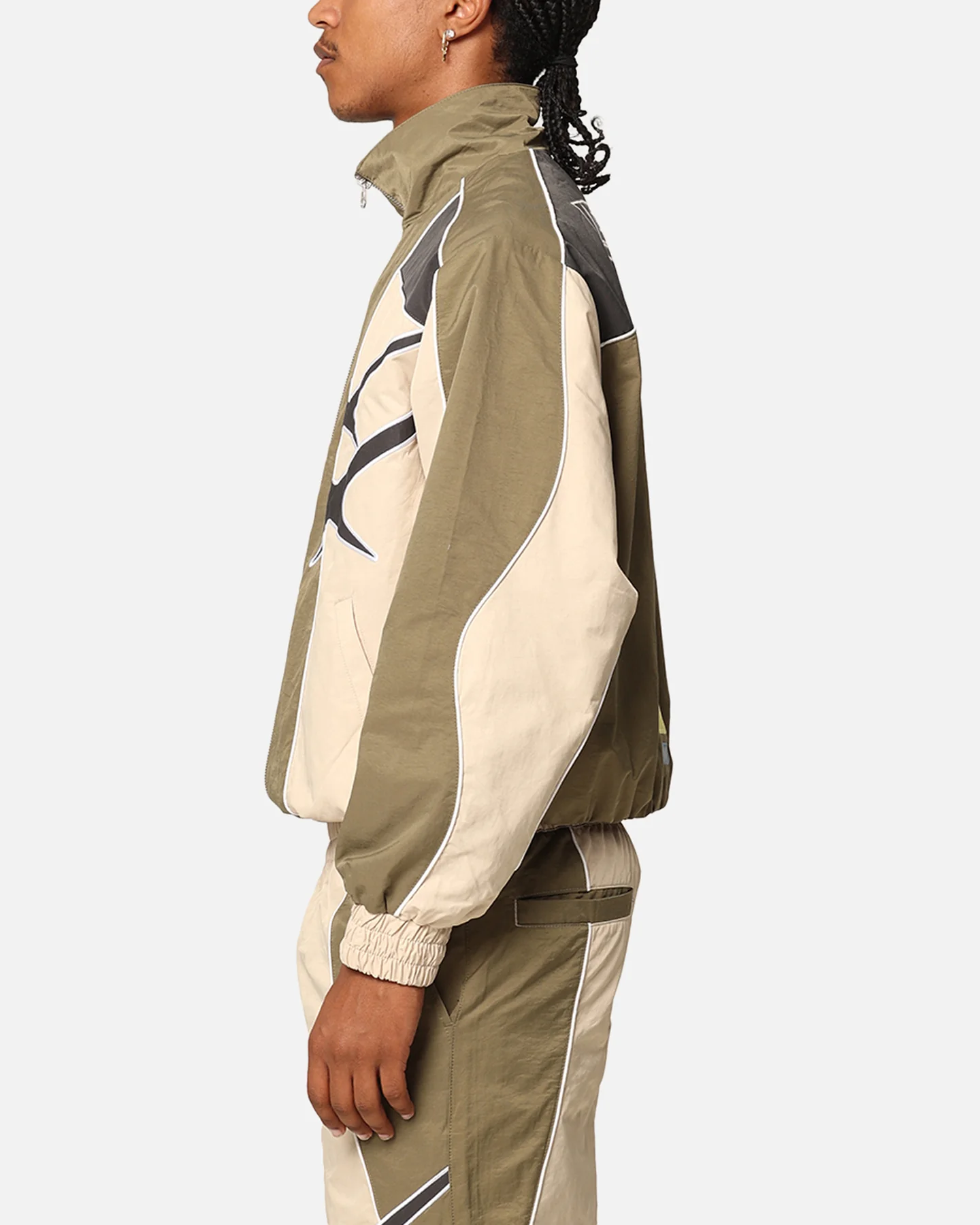 Paradise Track Jacket Stone/Khaki - Image 4