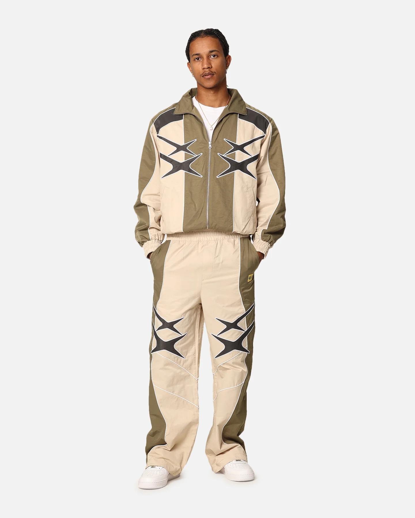 Paradise Track Pants Stone/Khaki - Image 2