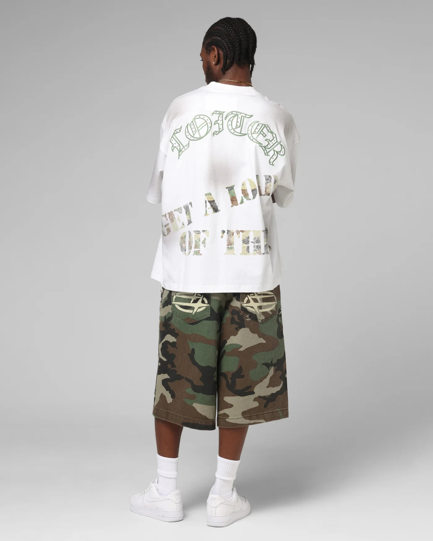 Loiter Premium Action Figure T-Shirt White - Image 4