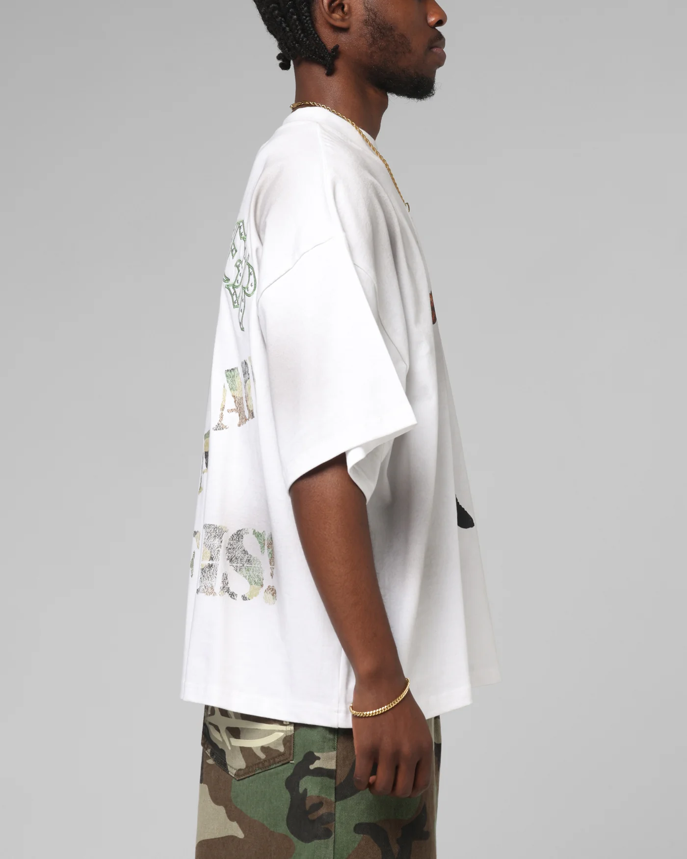 Loiter Premium Action Figure T-Shirt White - Image 5