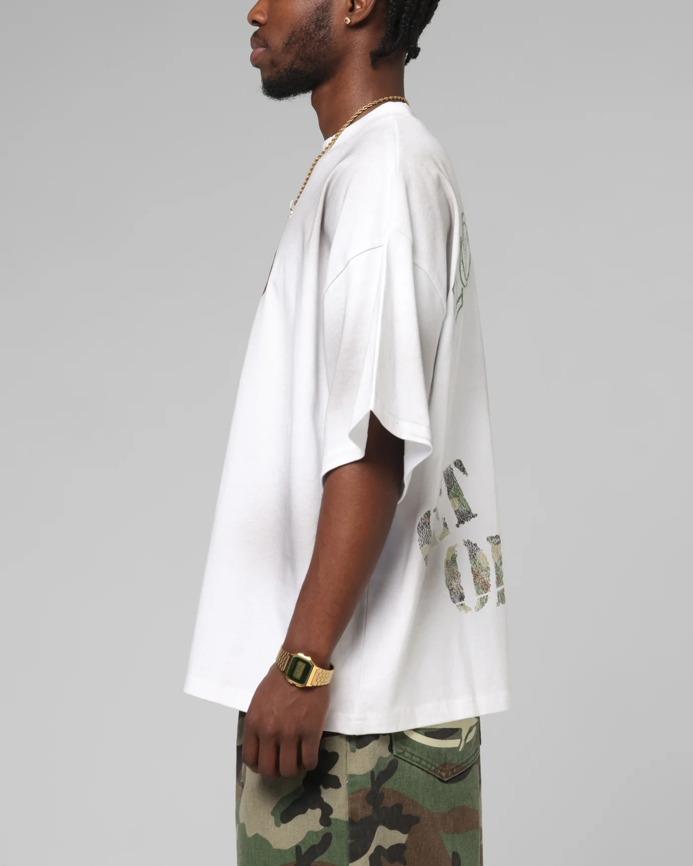 Loiter Premium Action Figure T-Shirt White - Image 6