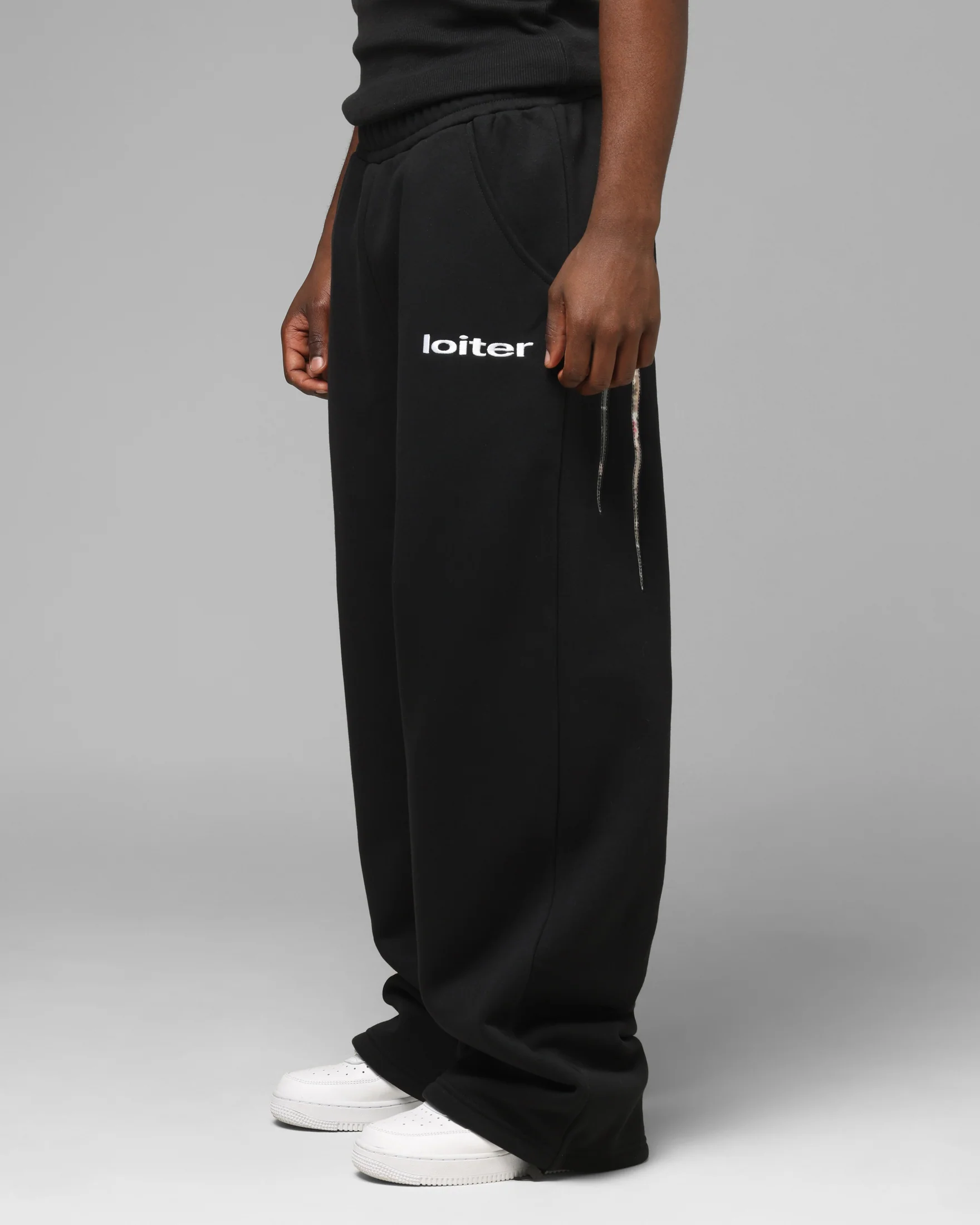 Loiter Premium Hybrid Sweatpants Black/Camo - Image 5