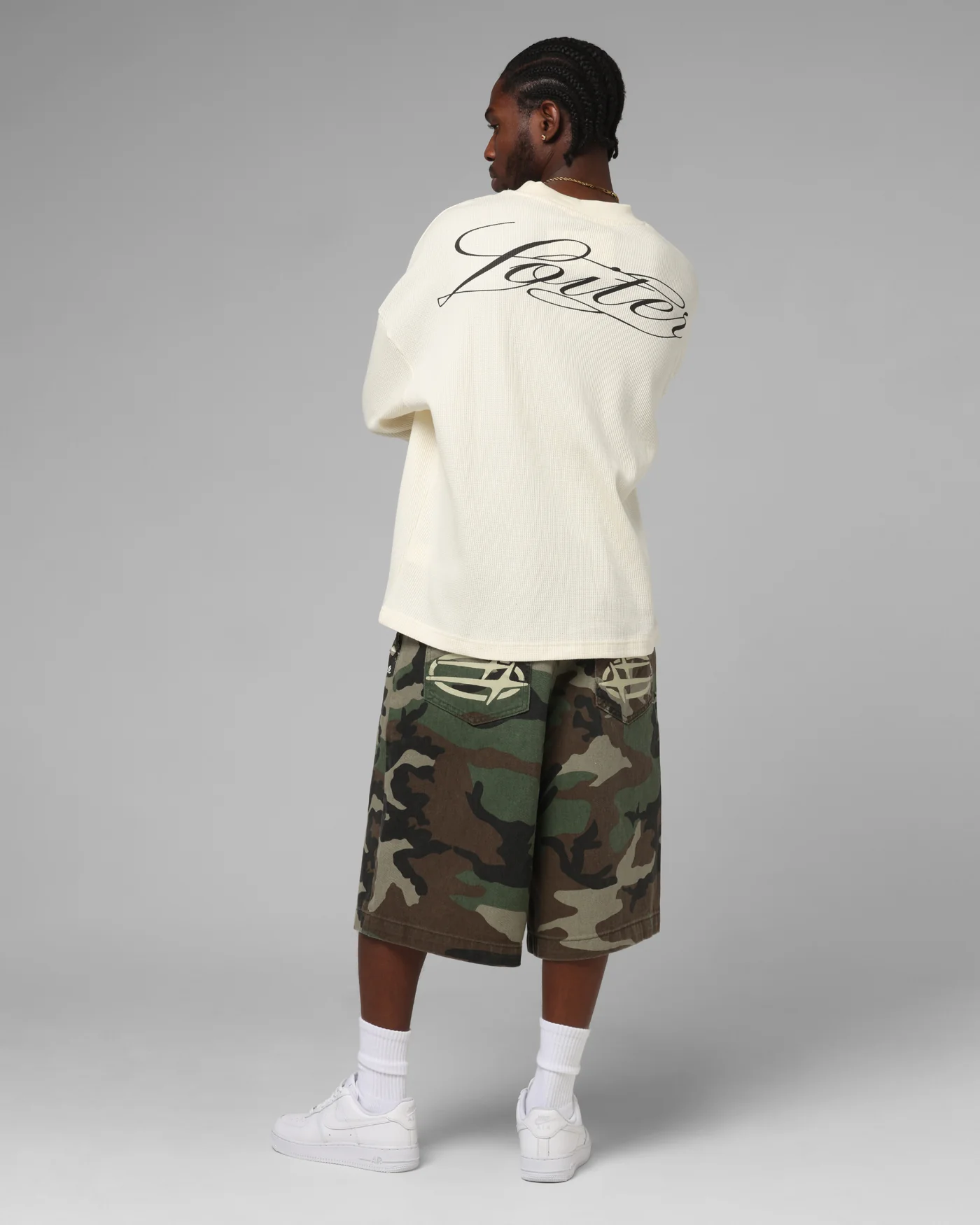 Loiter Purity Thermal Long Sleeve T-Shirt Off White - Image 4