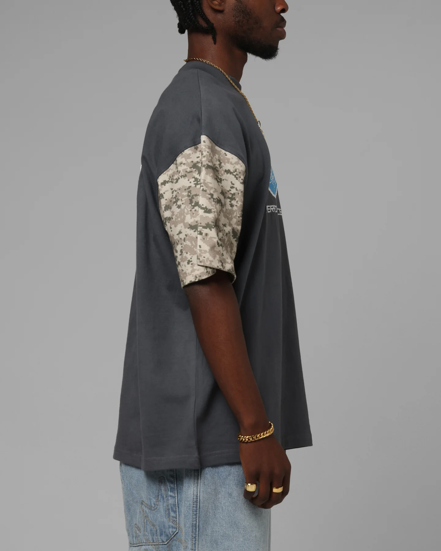 Loiter Rodeo T-Shirt Black/Camo - Image 5