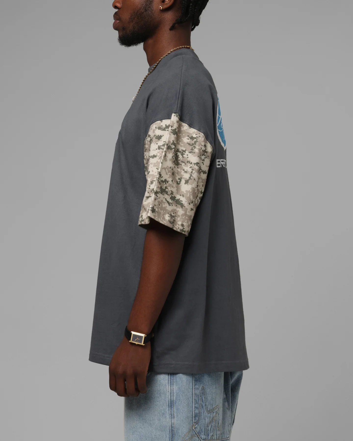 Loiter Rodeo T-Shirt Black/Camo - Image 6