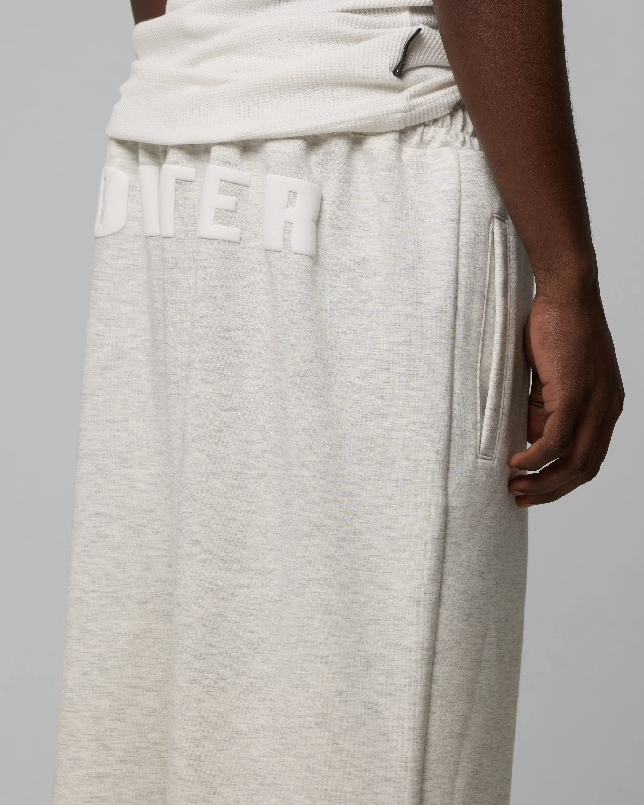 Sandevistan Track Pants Grey Marle - Image 3