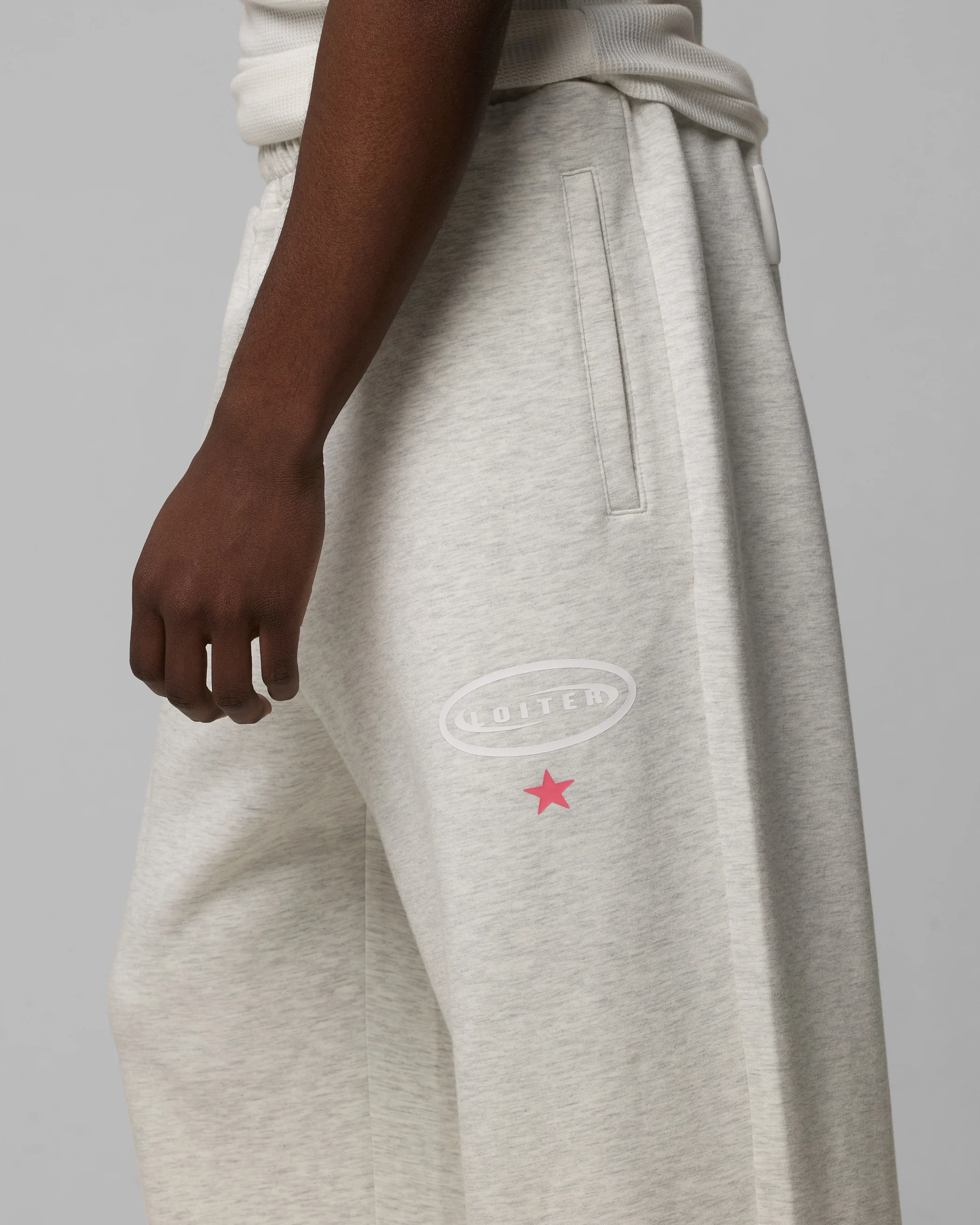 Sandevistan Track Pants Grey Marle - Image 4