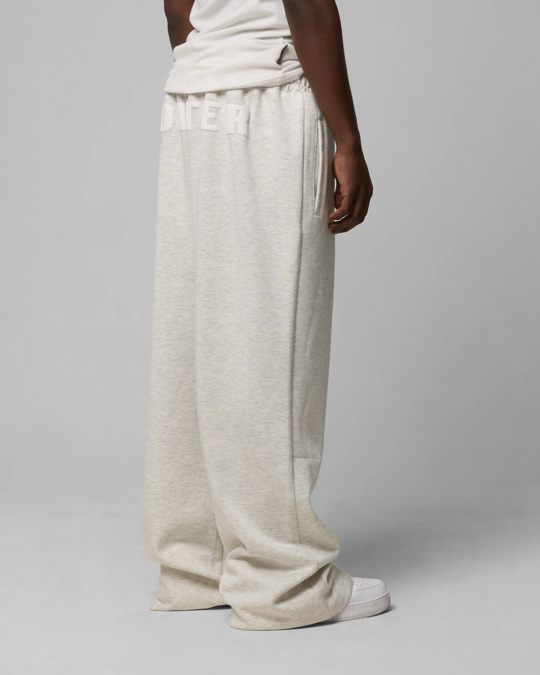 Sandevistan Track Pants Grey Marle - Image 5