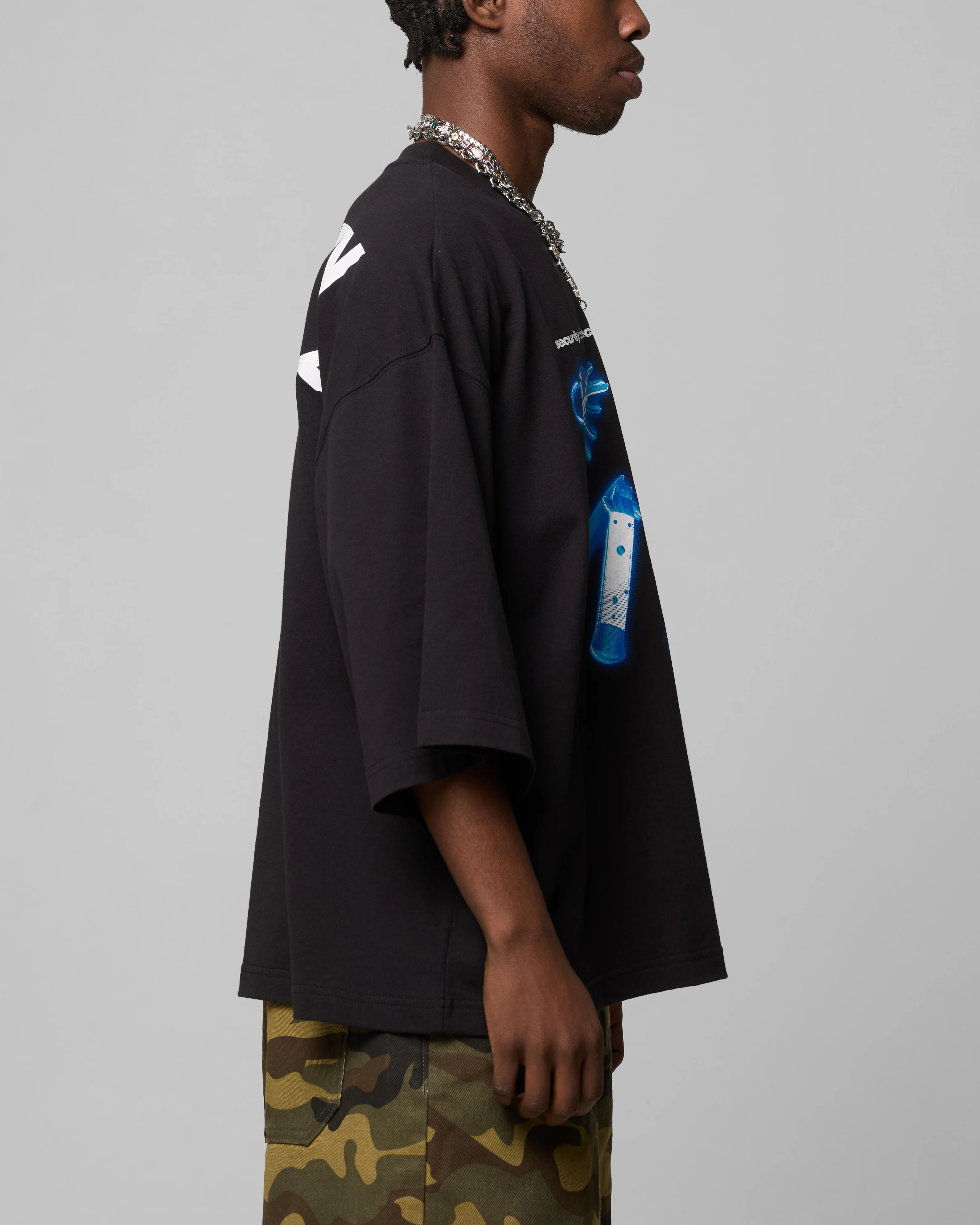 Security Check Box T-Shirt Black - Image 5