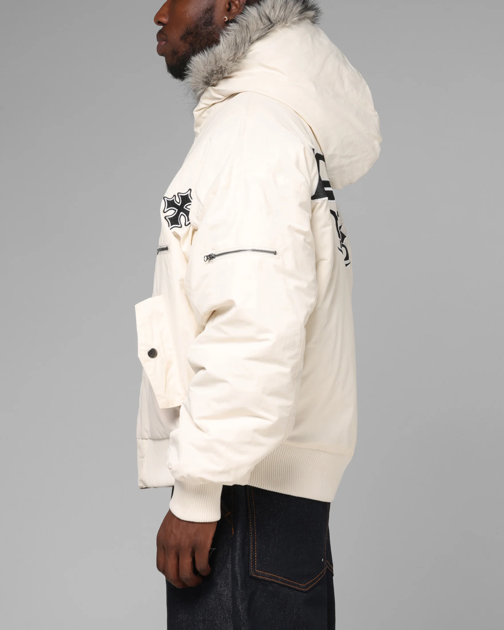 Loiter Siberia Jacket Off White - Image 6