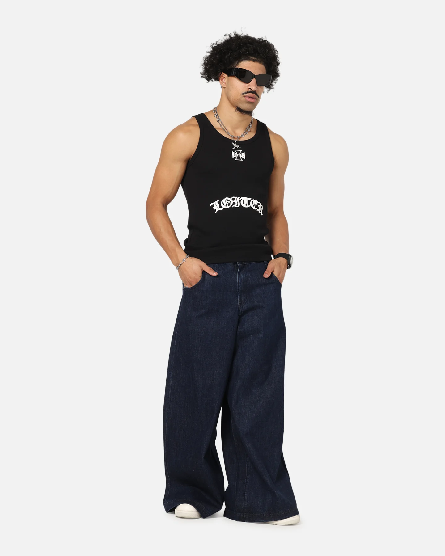 Loiter Skate Jeans Dark Indigo - Image 2