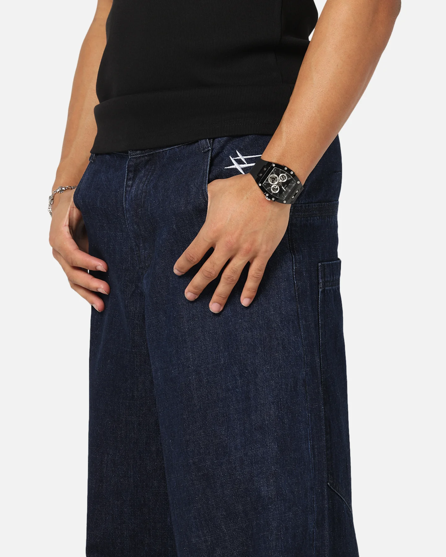 Loiter Skate Jeans Dark Indigo - Image 4