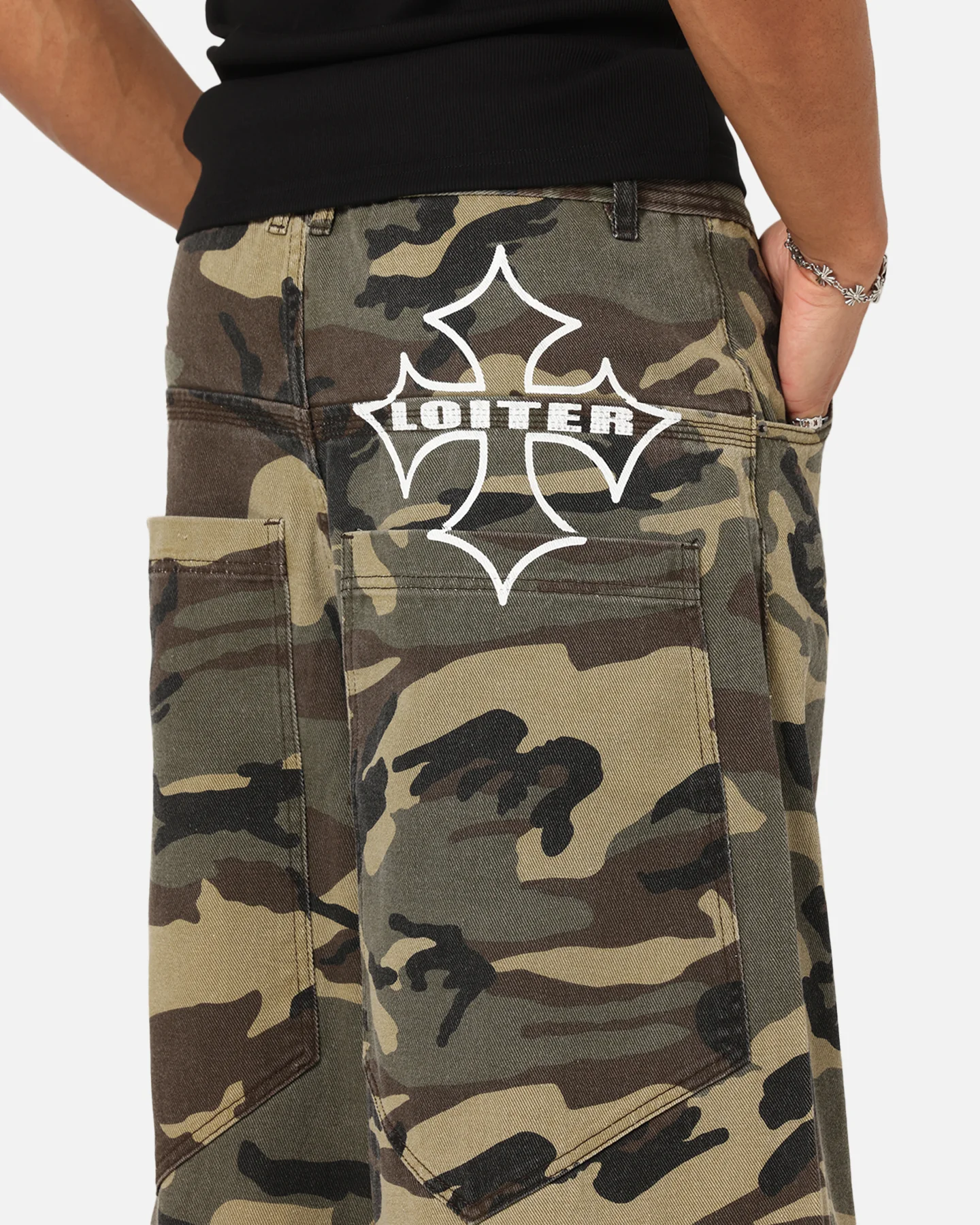 Loiter Skate Jeans Woodland Camo - Image 4