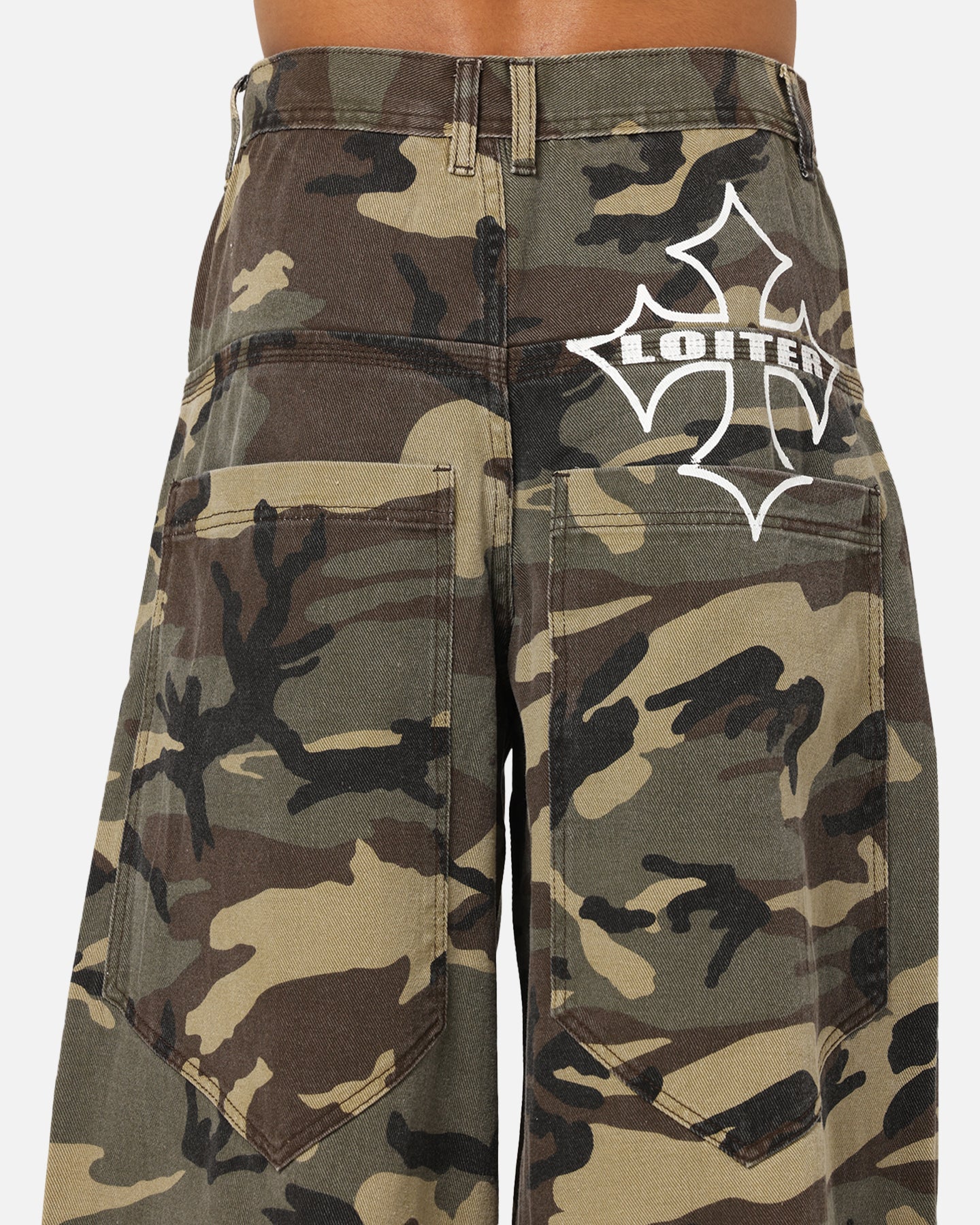 Loiter Skate Jeans Woodland Camo - Image 8