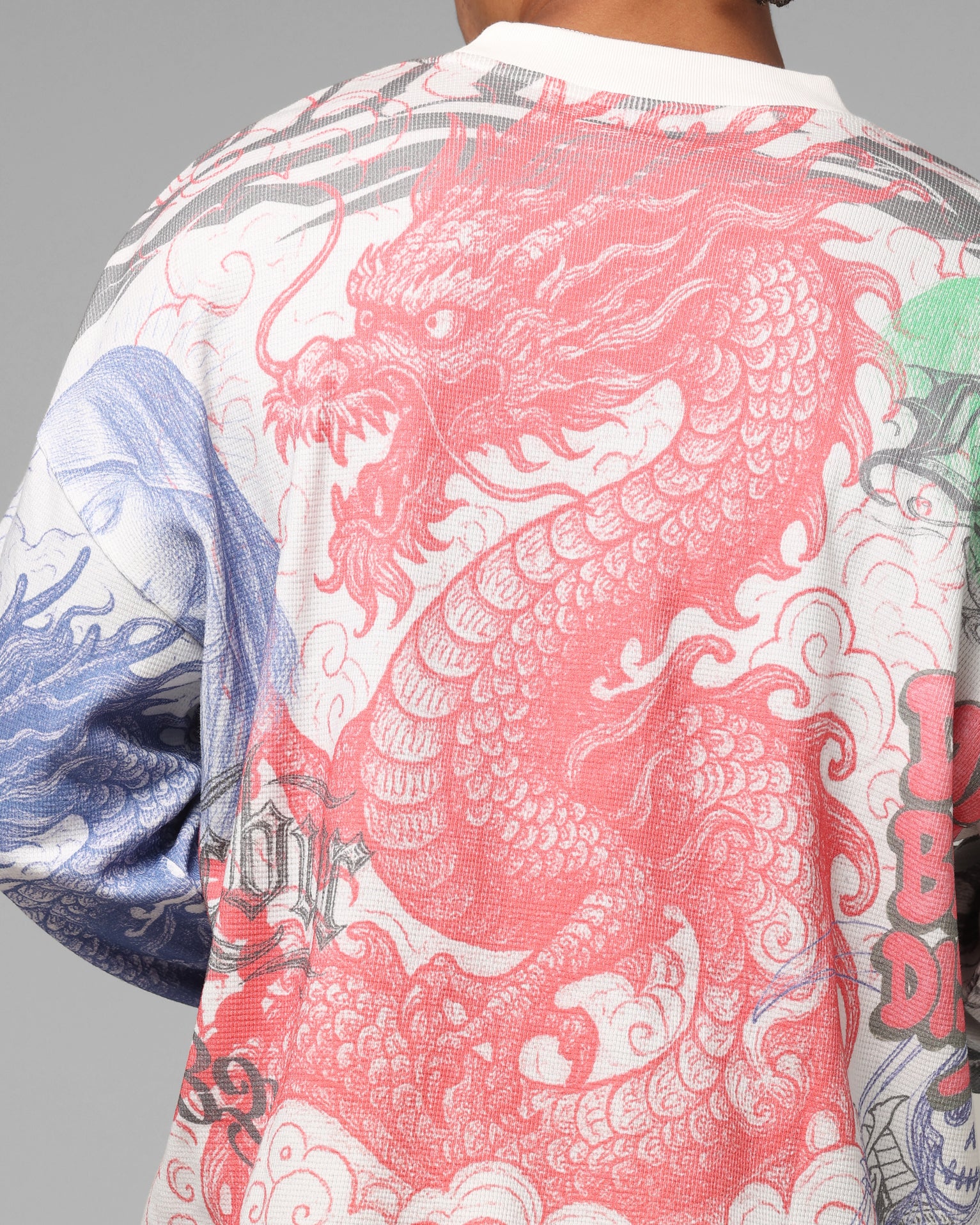 Loiter Sketch Book Long Sleeve T-Shirt White - Image 8