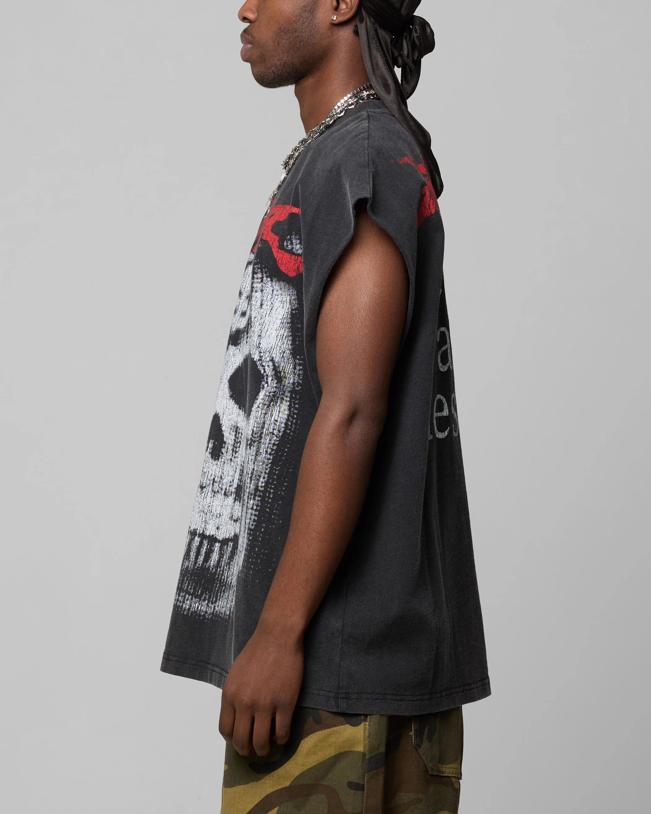 Ski Mask Muscle T-Shirt Vintage Black - Image 6