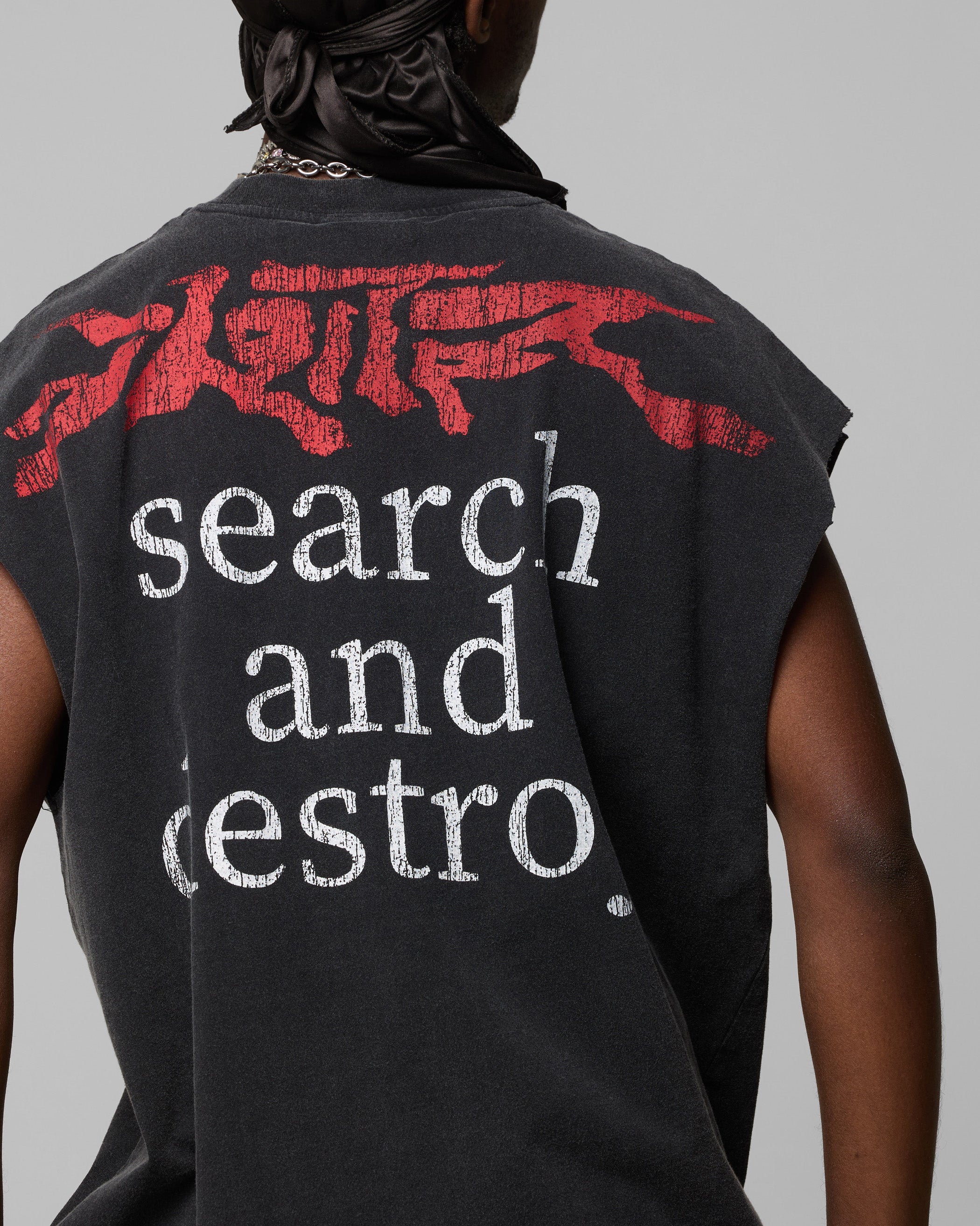 Ski Mask Muscle T-Shirt Vintage Black - Image 7