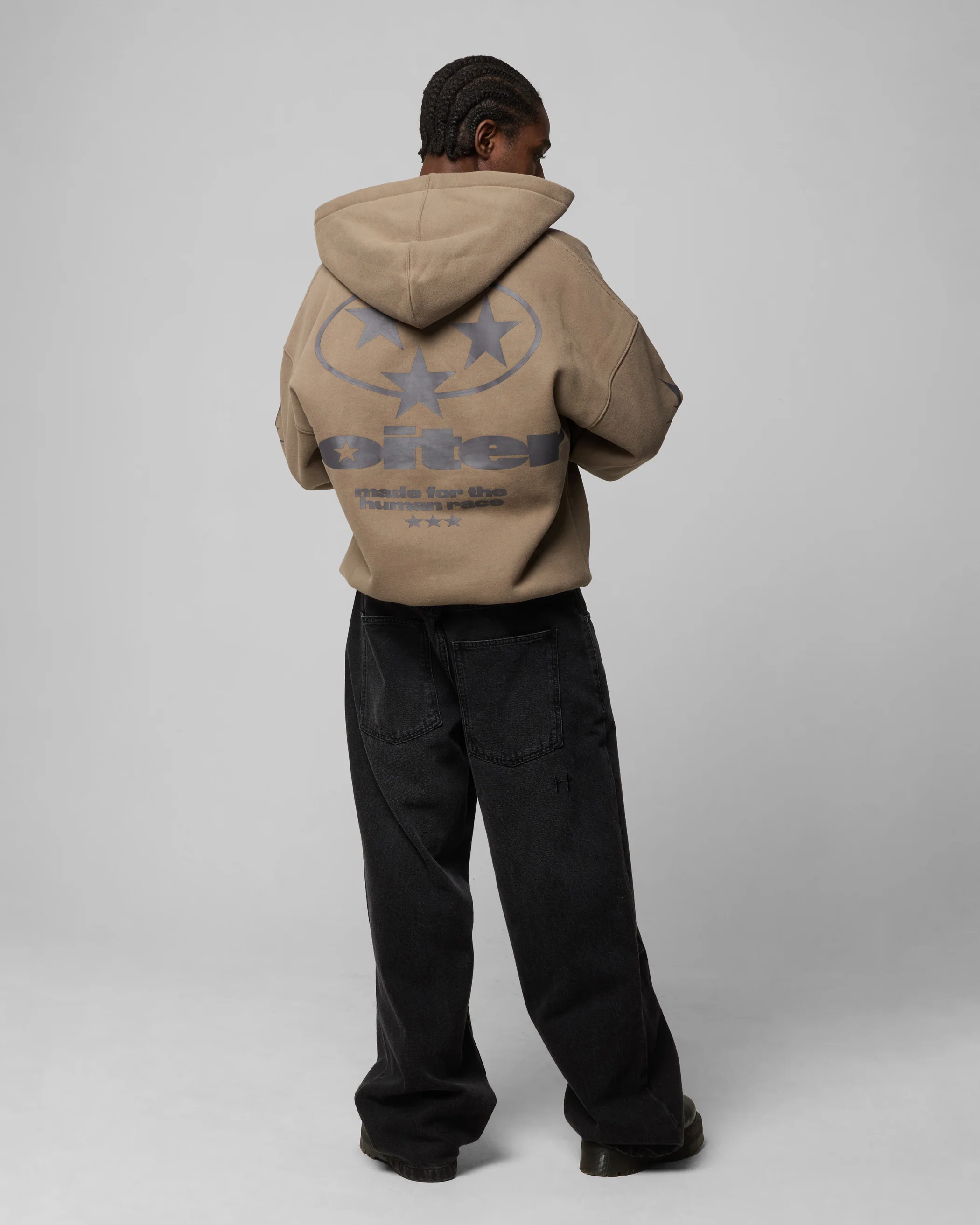 Loiter Solar Zip Hoodie Brown - Image 4