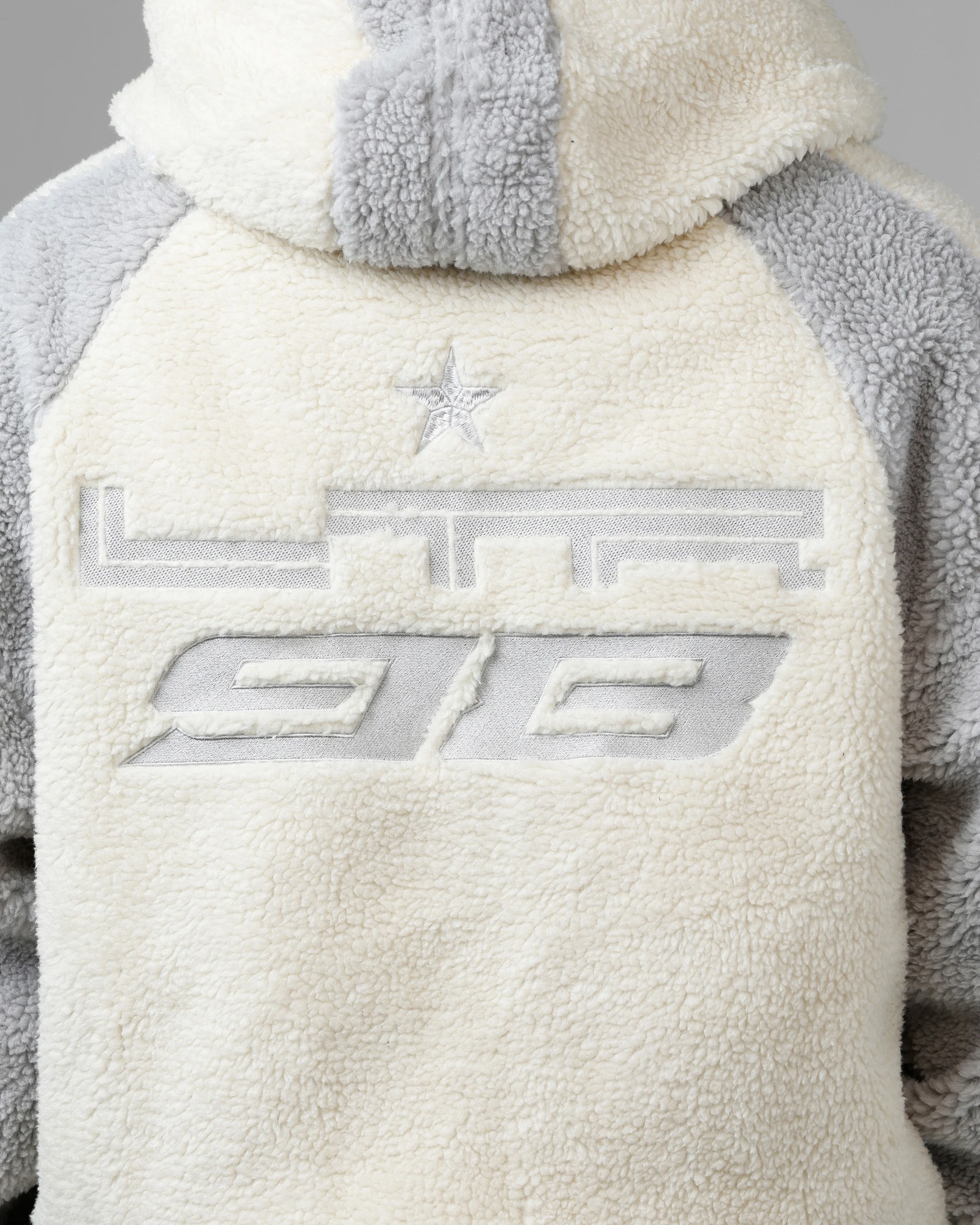 Loiter Speedway Fleece Jacket Stone - Image 8