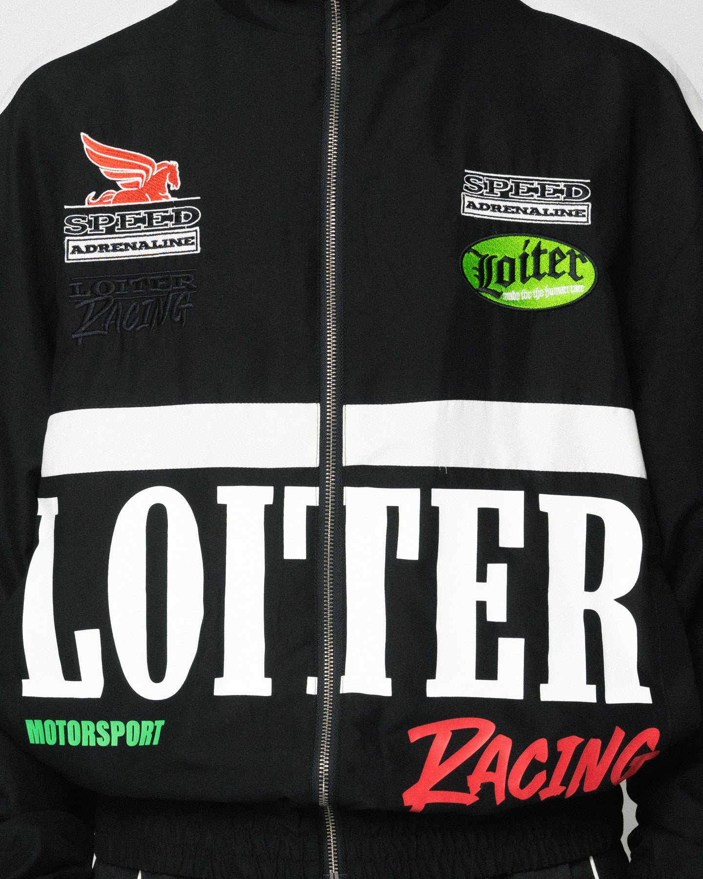 Loiter Speedway Windbreaker Jacket Black - Image 5