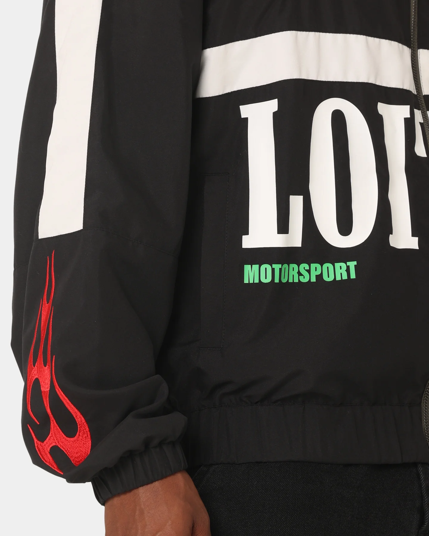 Loiter Speedway Windbreaker Jacket Black - Image 9