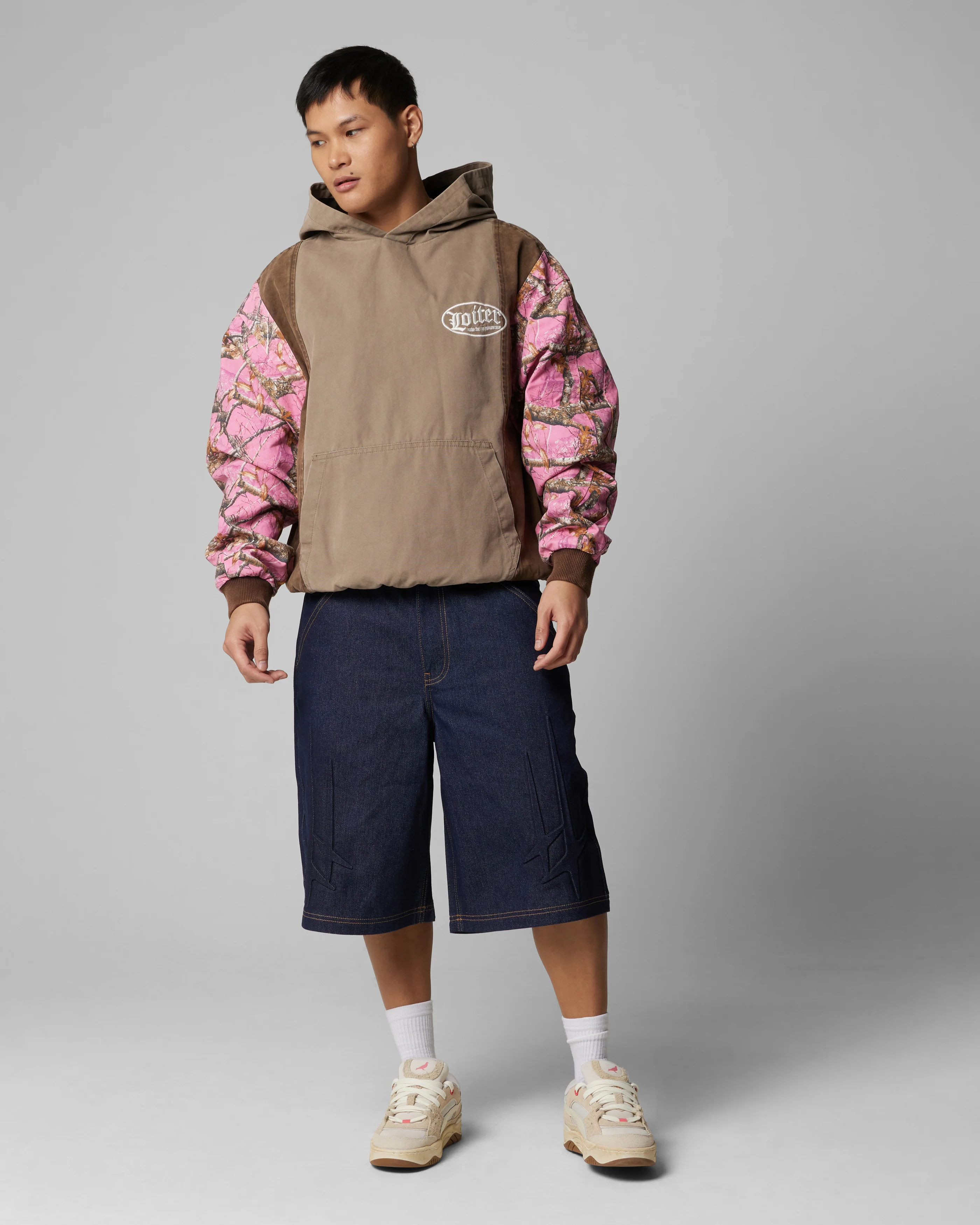 Loiter Splinter Hoodie Pink Camo - Image 4