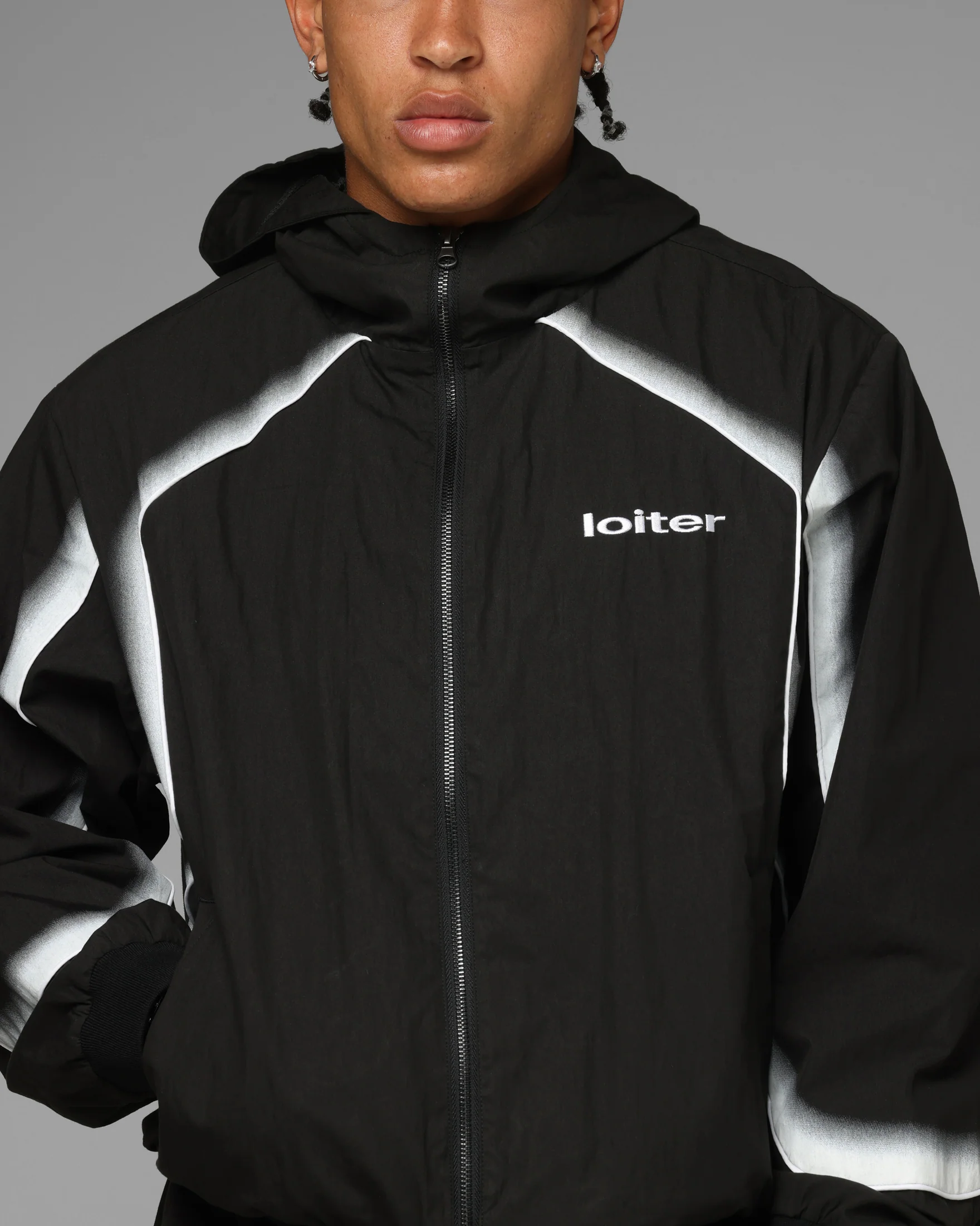 Loiter Spray Day Track Jacket Black - Image 6