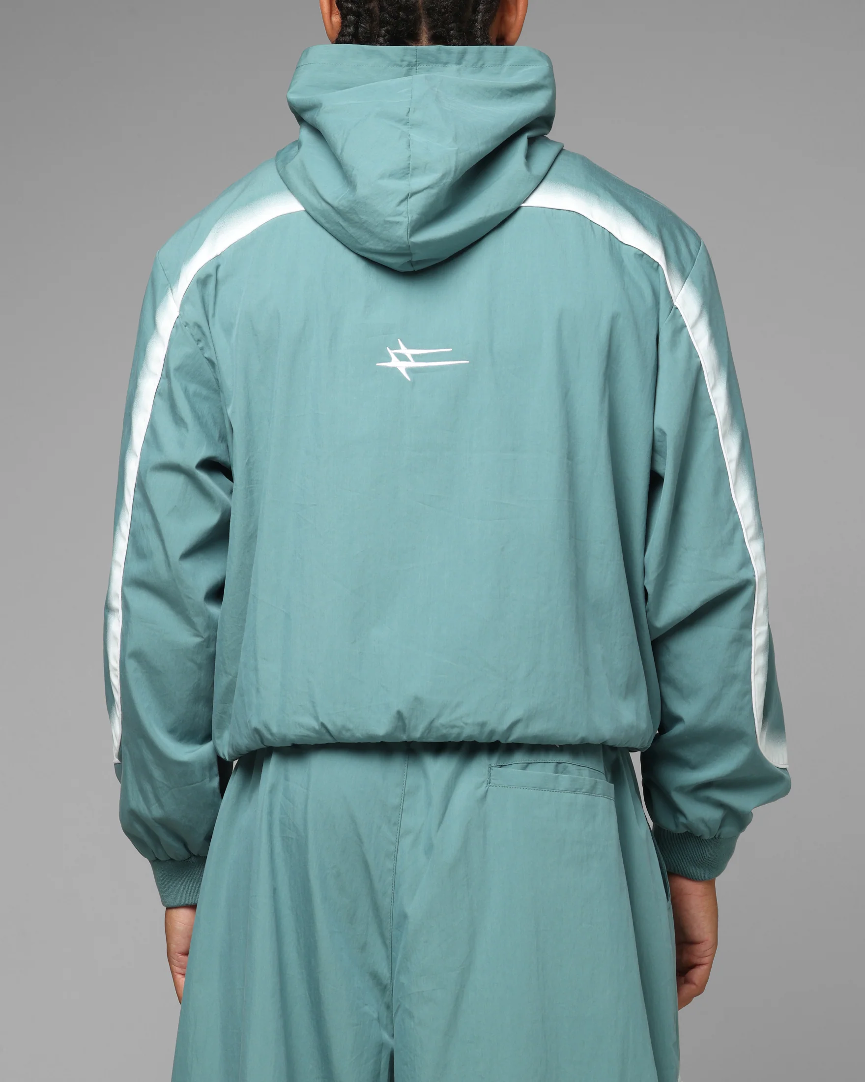 Loiter Spray Day Track Jacket Teal - Image 2