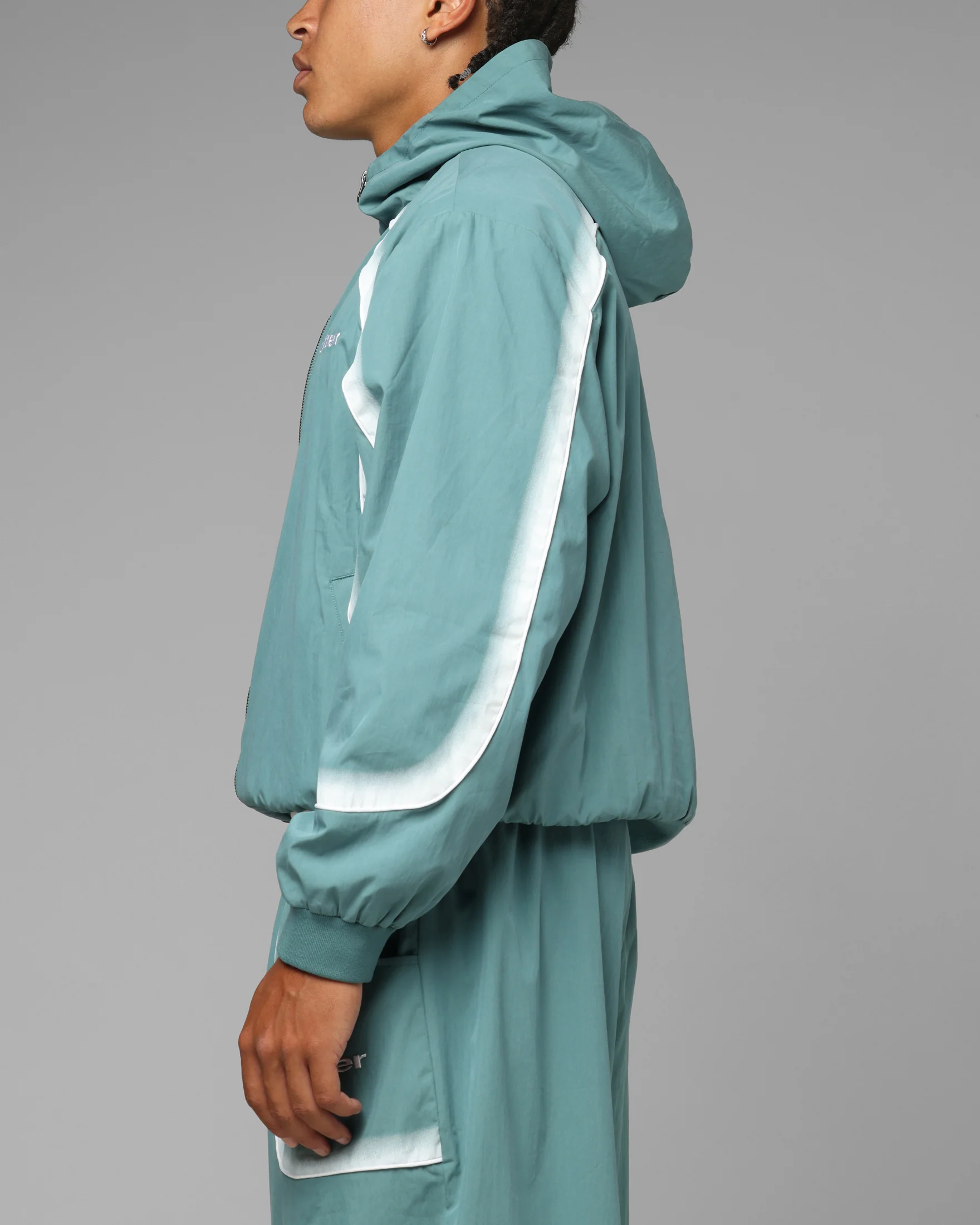 Loiter Spray Day Track Jacket Teal - Image 5