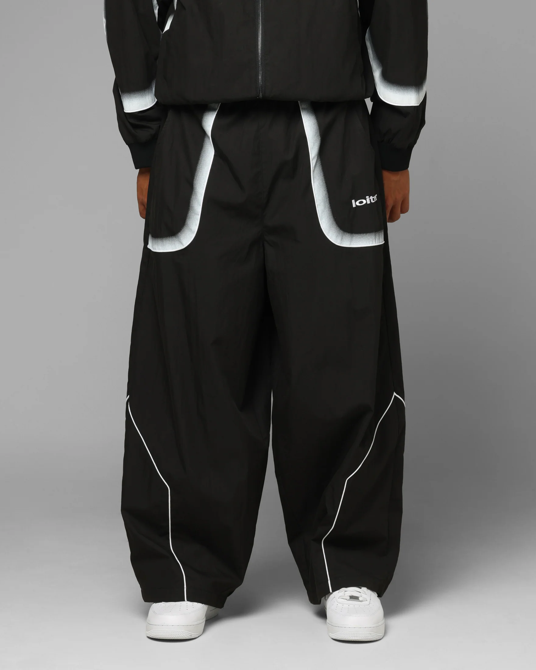 Loiter Spray Day Trackpants Black - Image 5